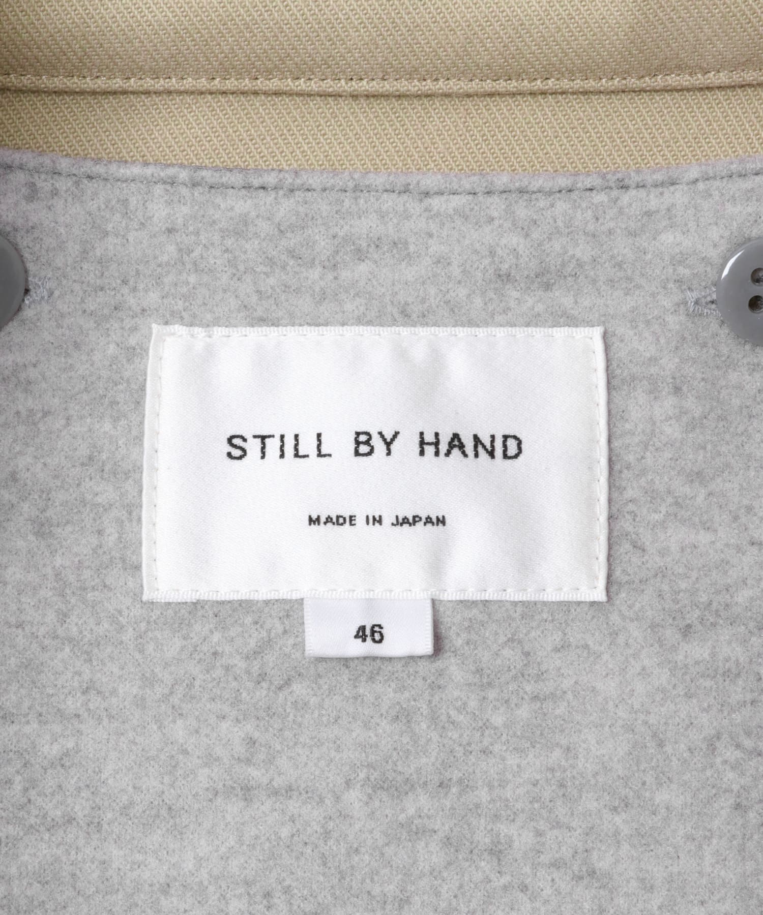 STILL BY HAND　ライナー付きショートブルゾン BEIGE 48