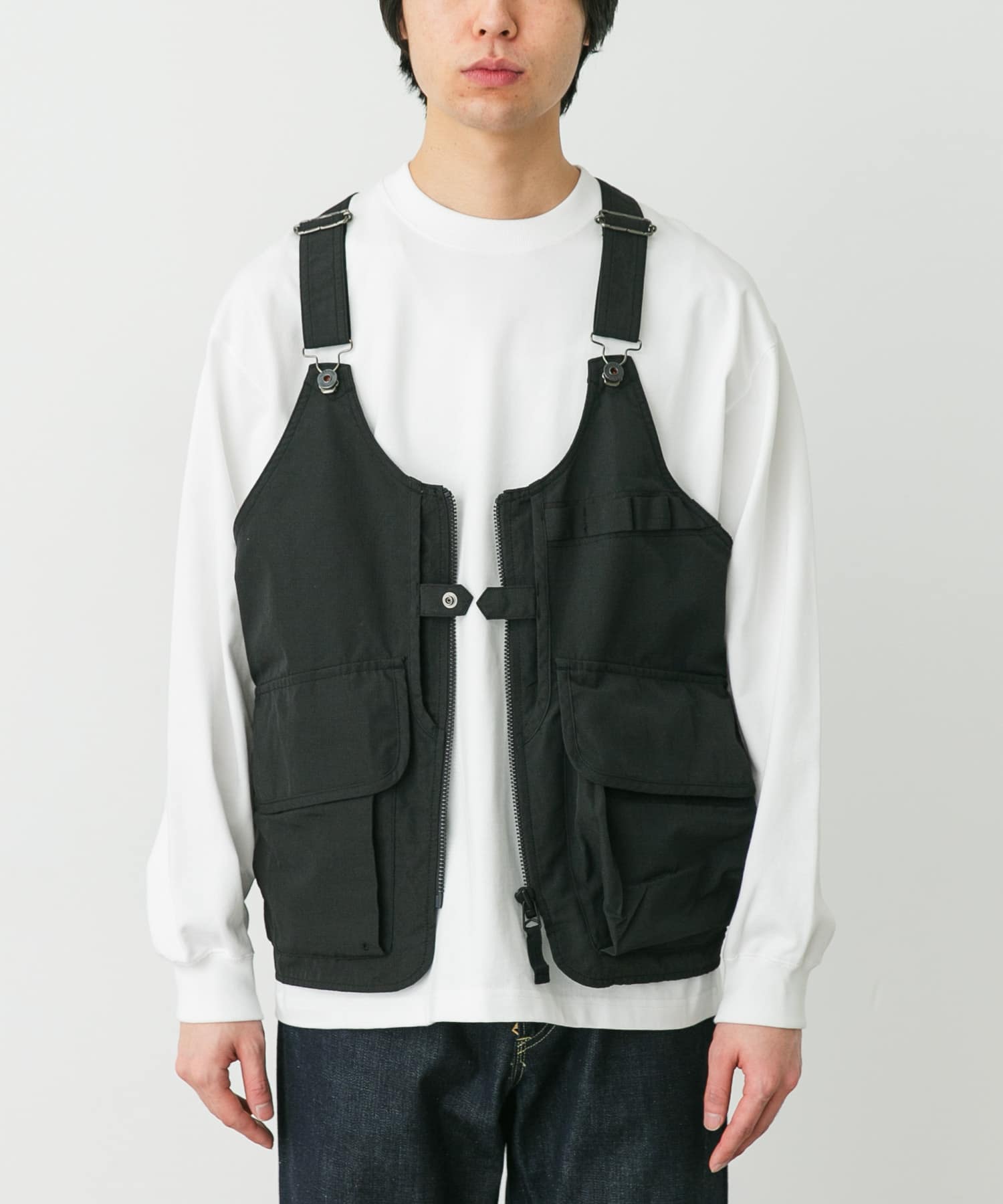 Snow Peak Apparel TAKIBI RIP FIELD VEST(M BLACK): トップス｜URBAN