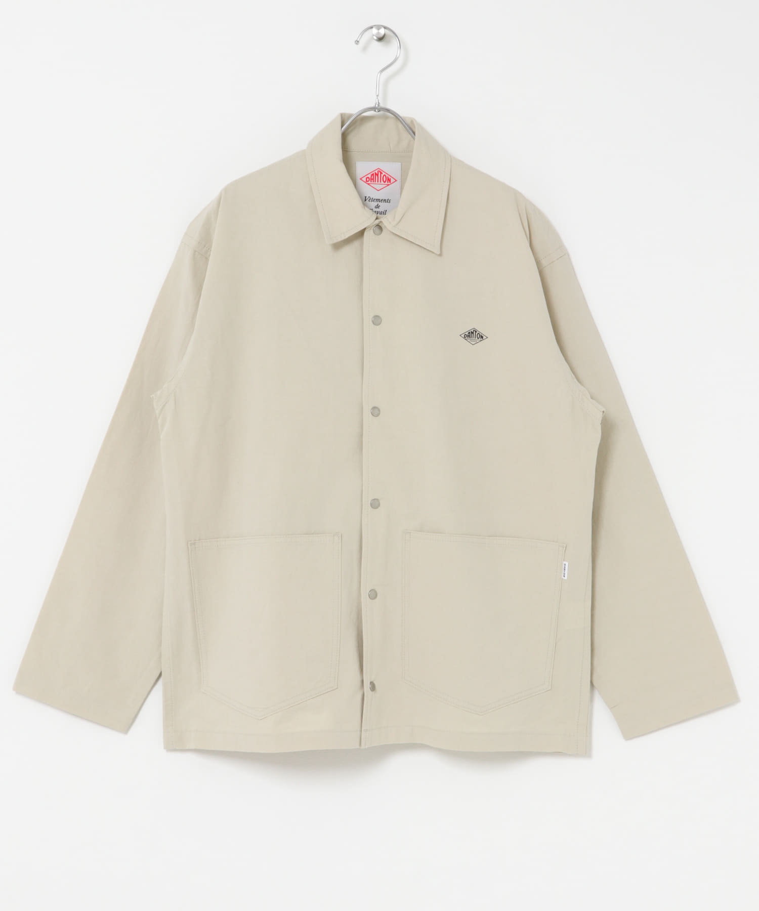 DANTON　COVERALL SHIRTS LT.BEIGE 38