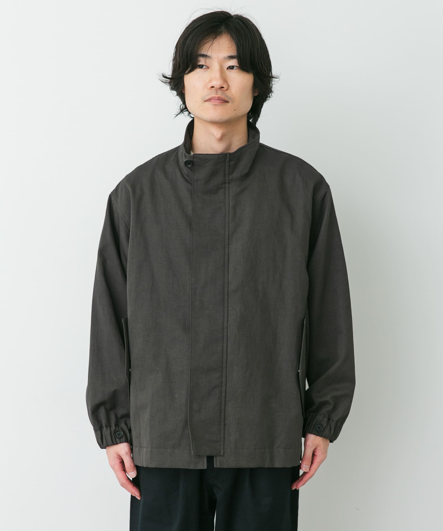 STILL BY HAND STAND COLLAR BLOUSON(46 TAUPE): アウター｜URBAN