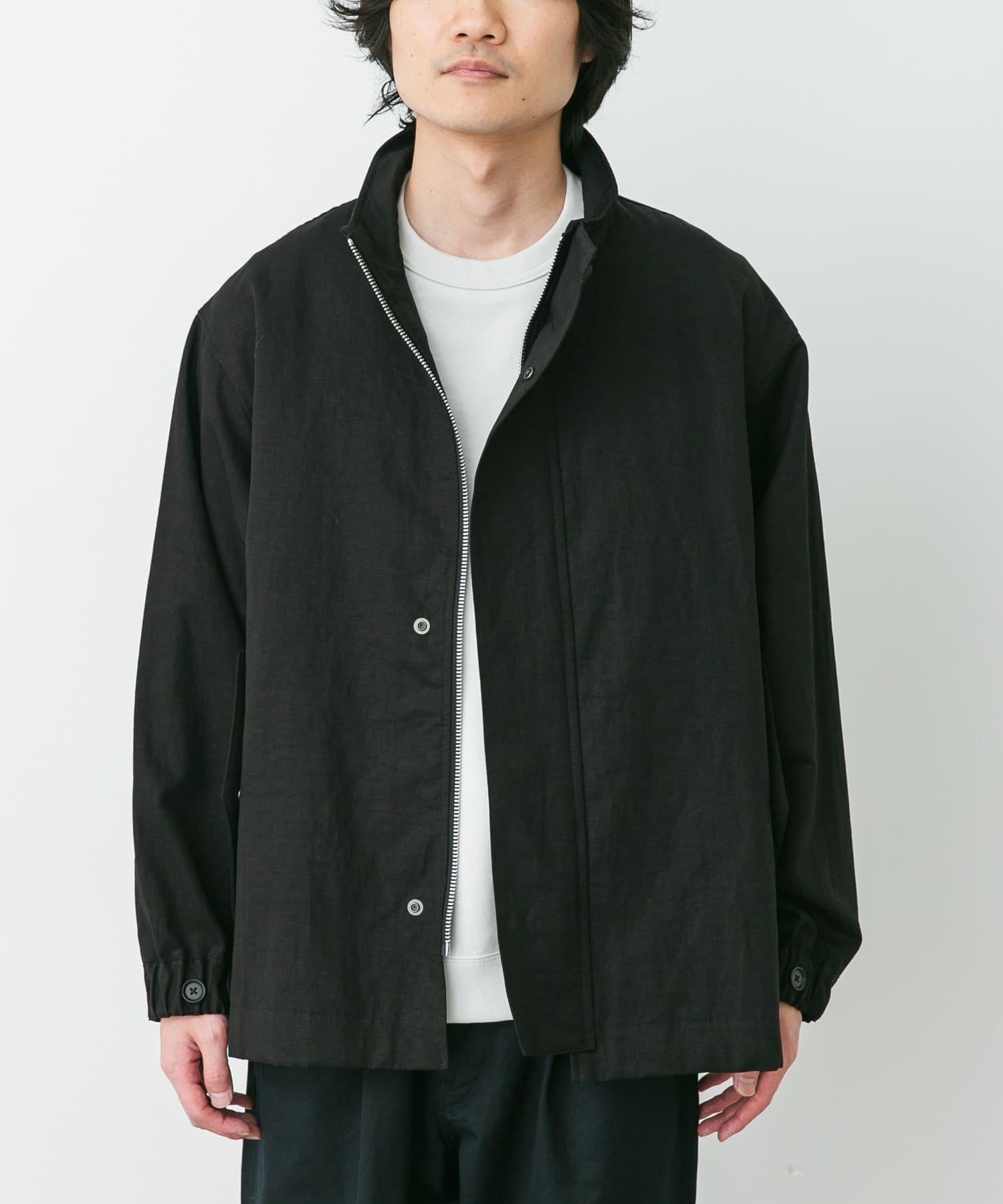 STILL BY HAND STAND COLLAR BLOUSON(46 TAUPE): アウター｜URBAN