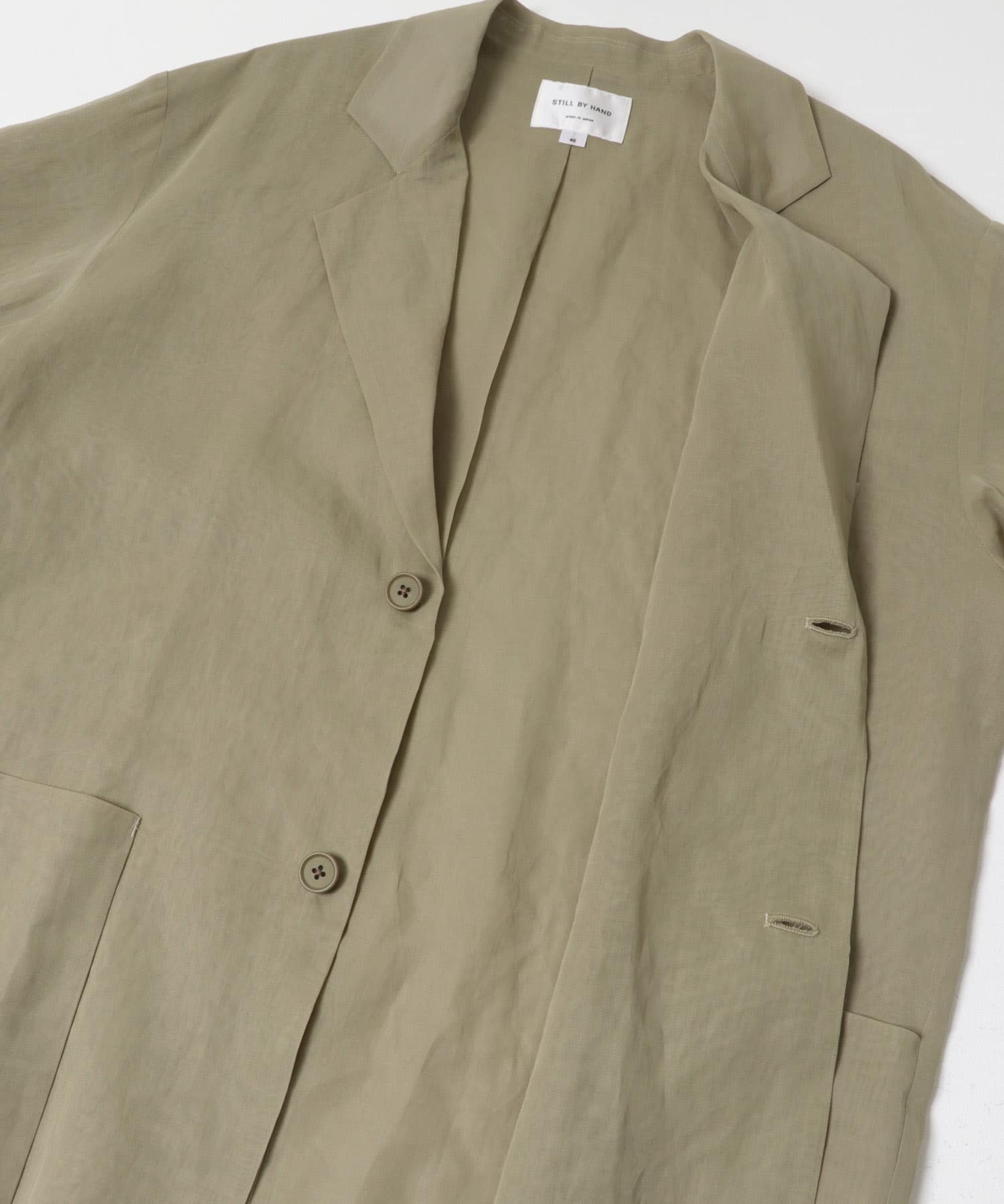 STILL BY HAND　AIRY 2B JACKET KHK BEIGE 46