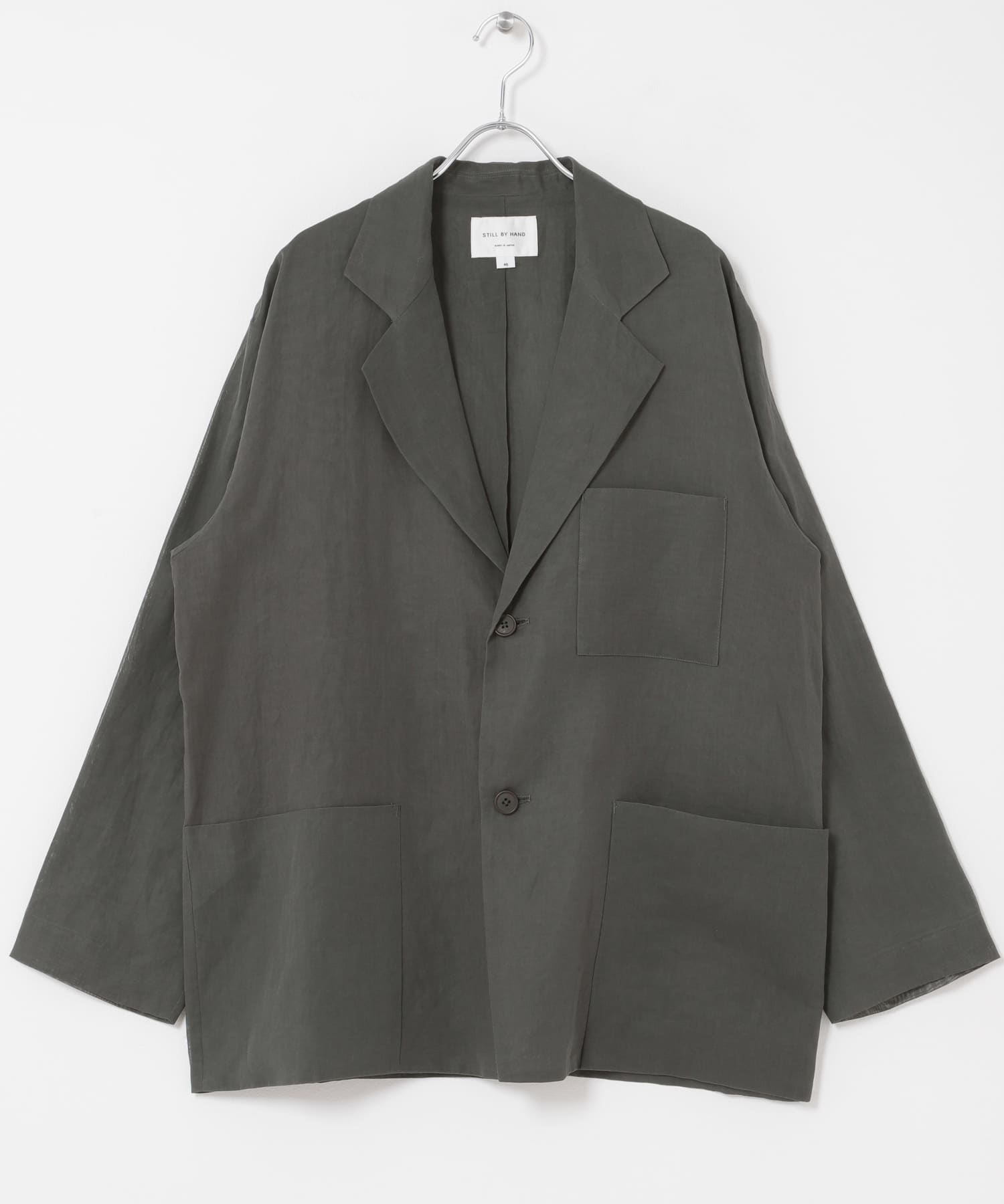 STILL BY HAND　AIRY 2B JACKET SLATE GREY 46