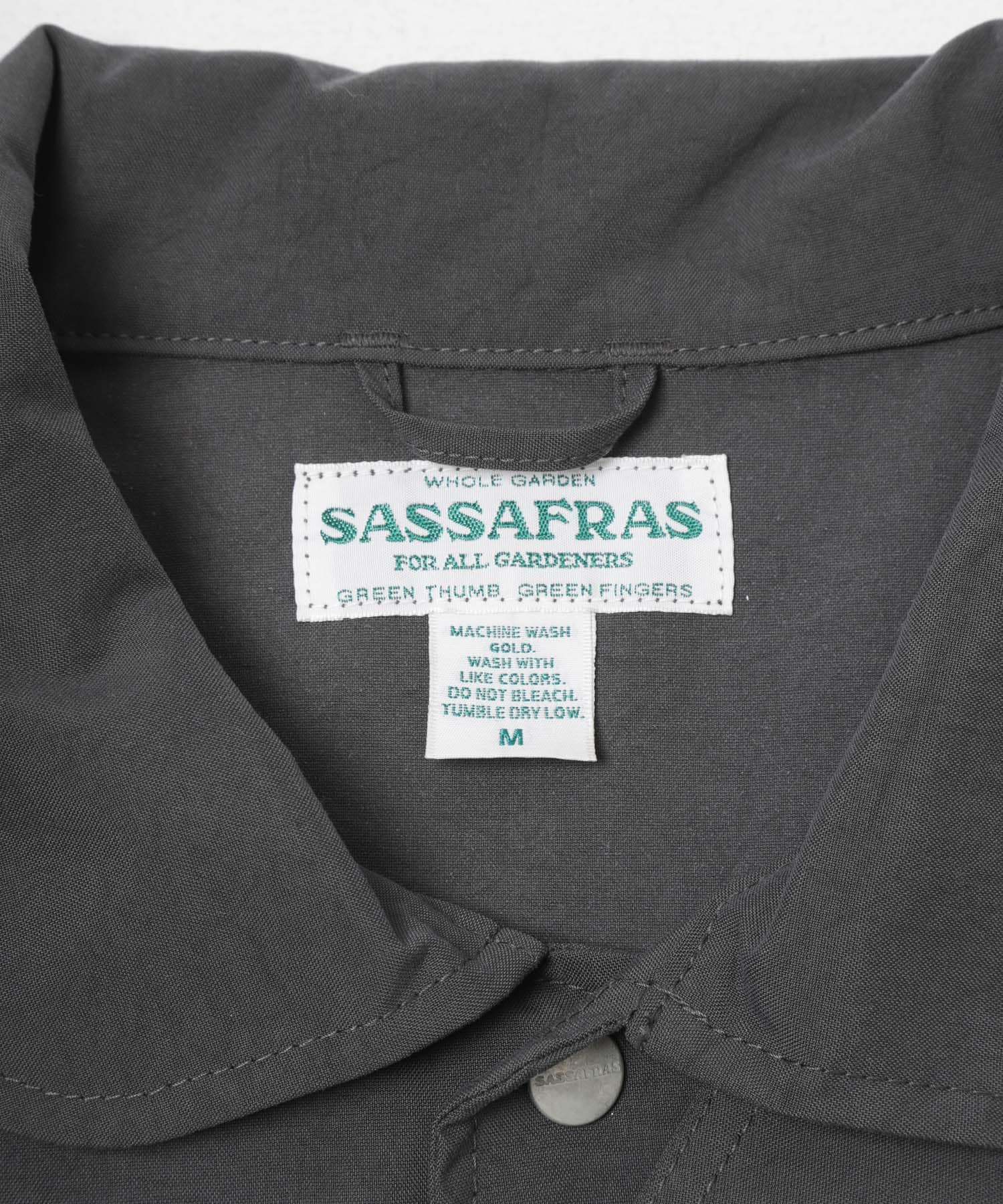 SASSAFRAS　CULTIVATOR COAT CHARCOAL M
