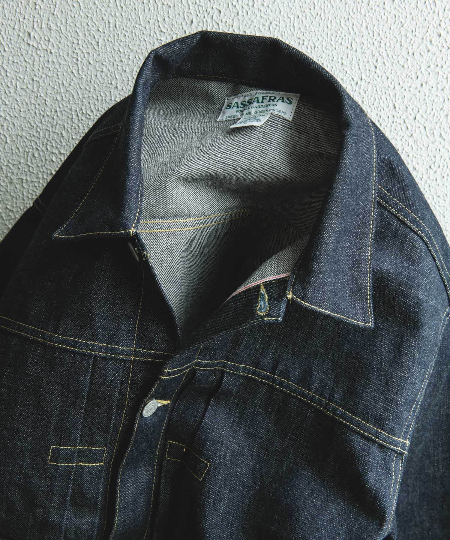 『別注』SASSAFRAS×DOORS　GARDENER R JACKET INDIGO M