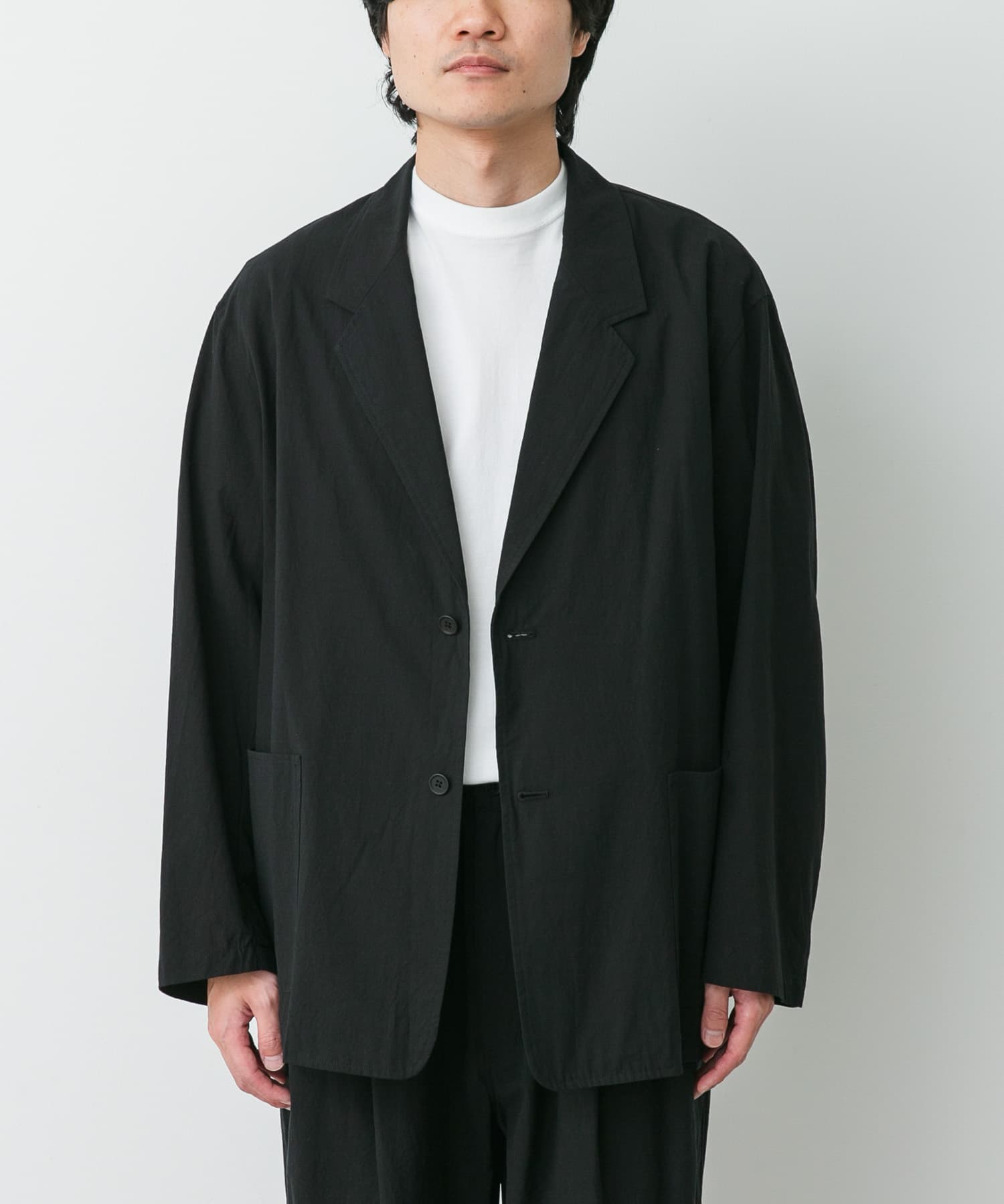 STILL BY HAND　強撚コットンオーバーサイズジャケット