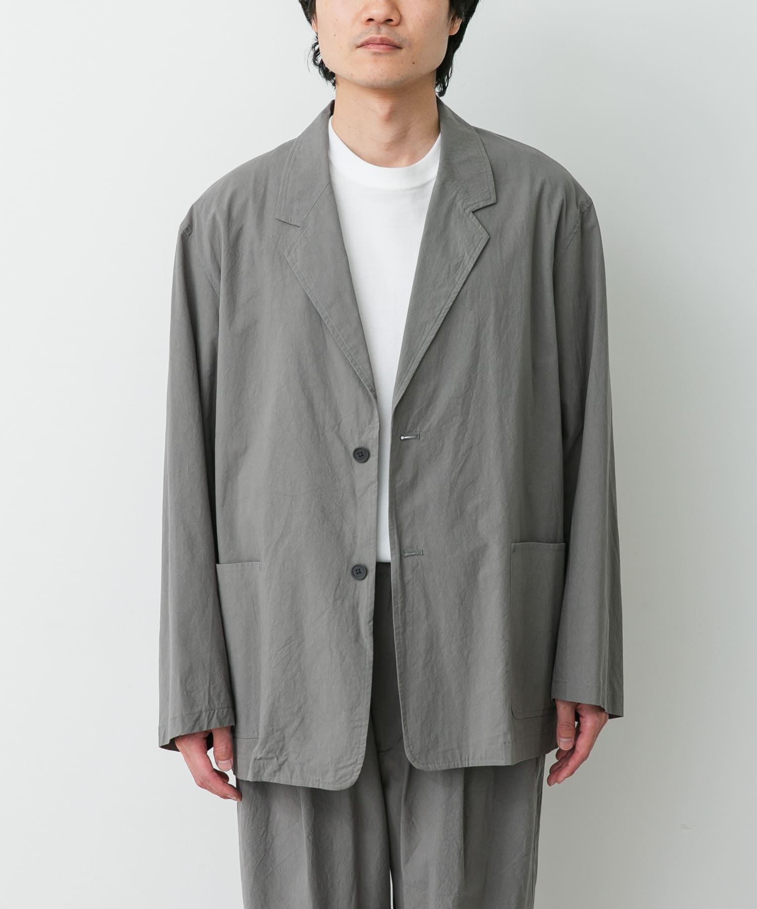 STILL BY HAND　強撚コットンオーバーサイズジャケット
