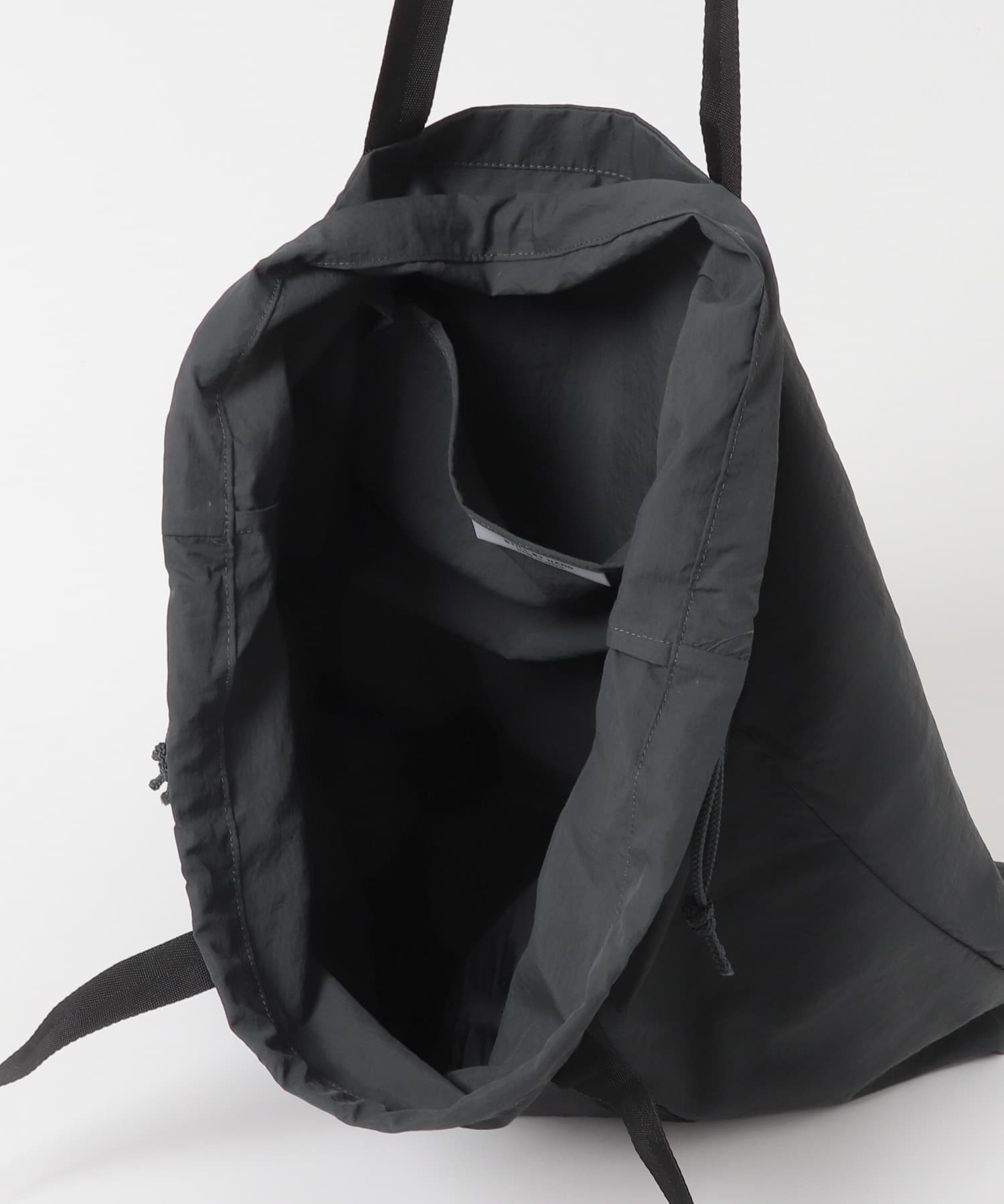 STILL BY HAND ワッシャーナイロントートバッグ(One BLACK): バッグ