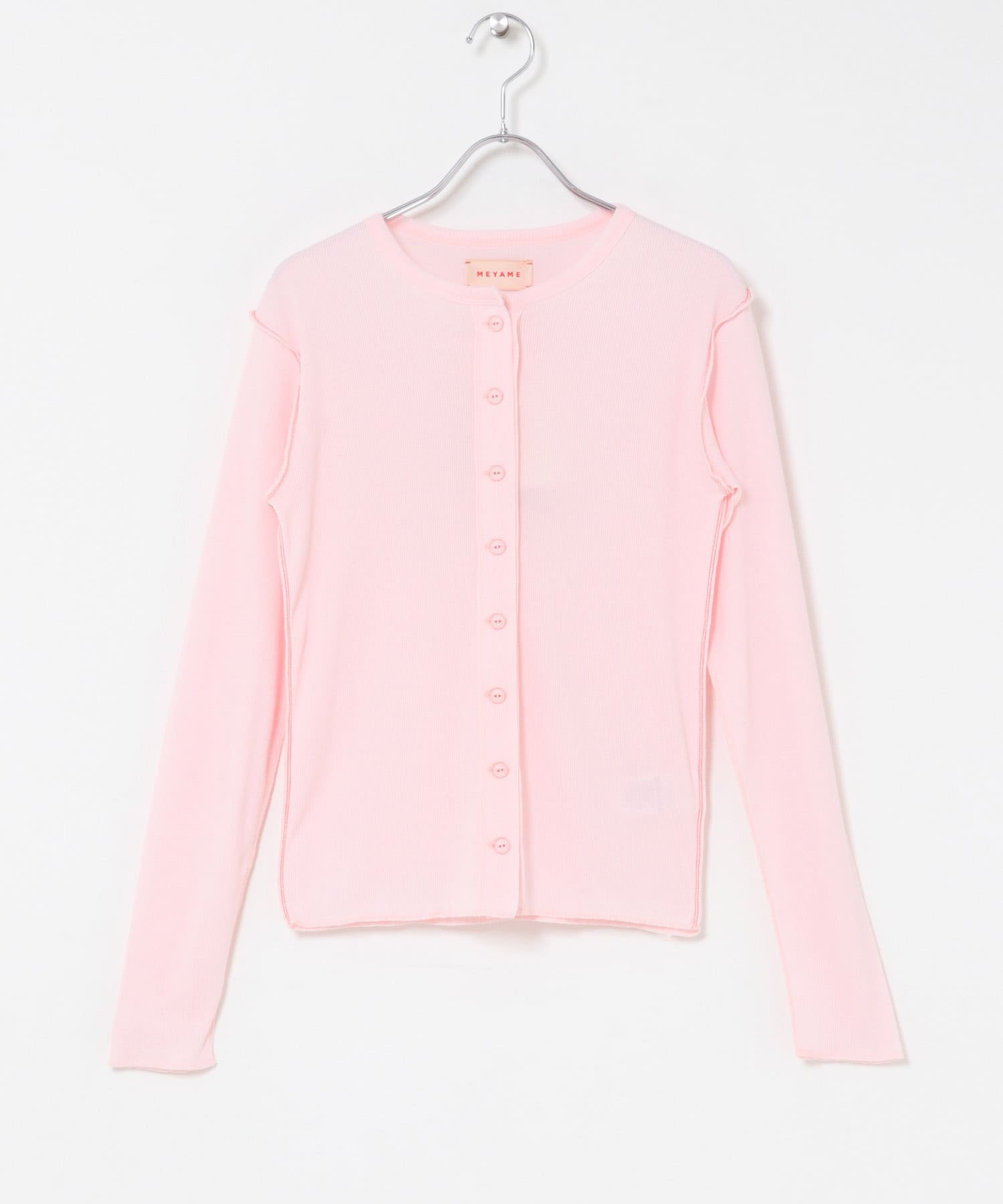 MEYAME　SOFT RIB SIDE STITCH CARDIGAN