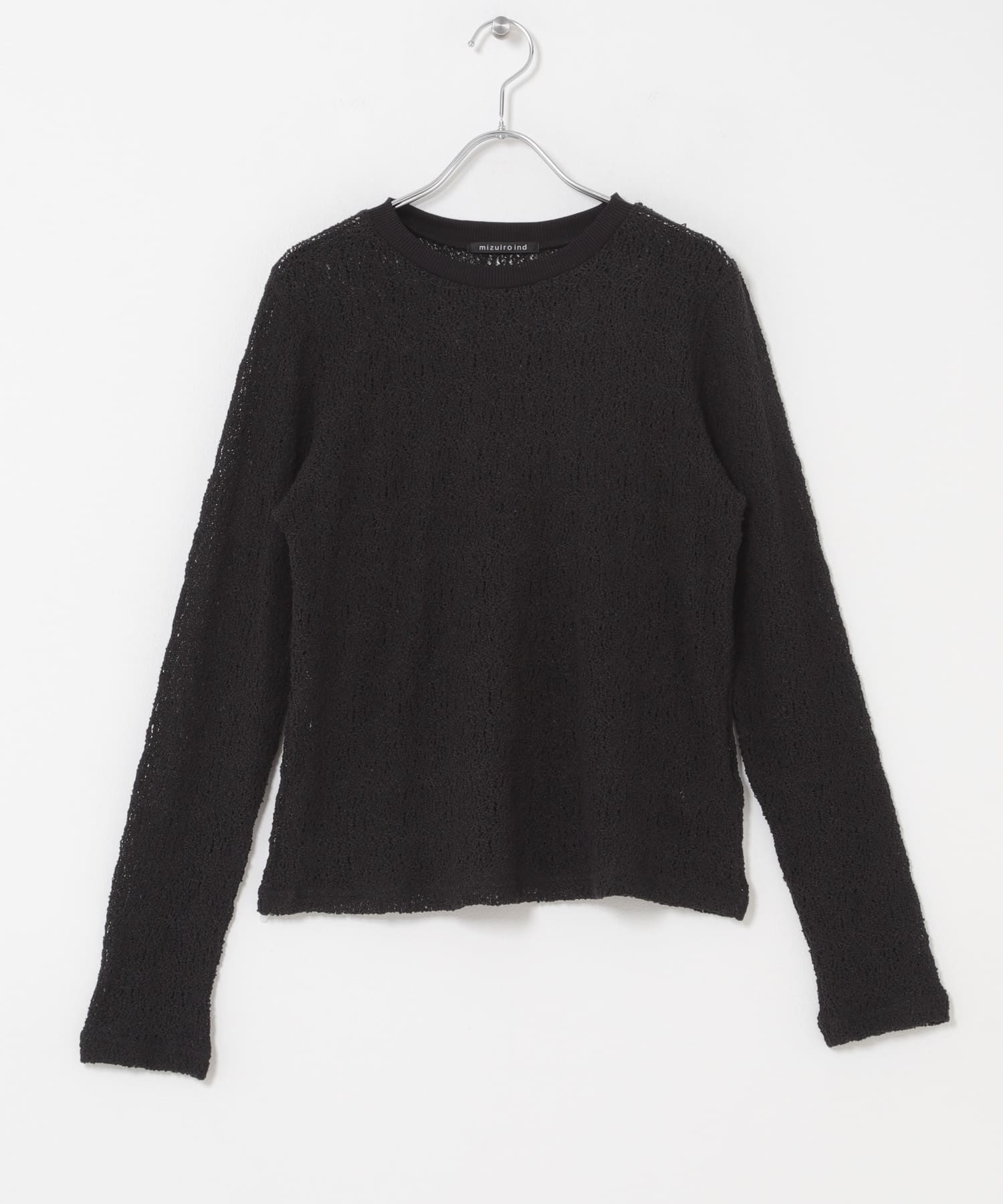 mizuiro-ind　LACE CREW NECK T-SHIRTS