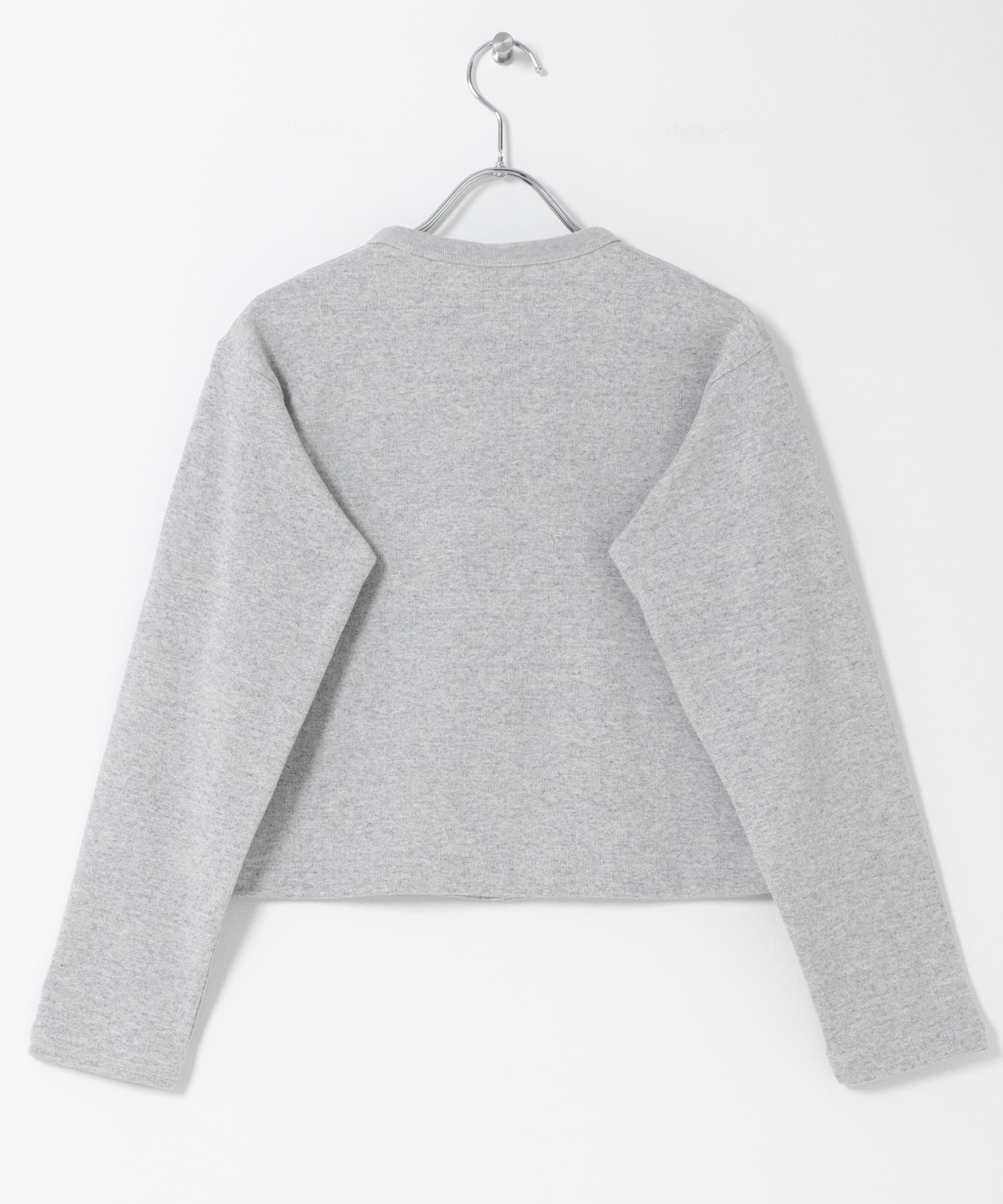 ORCIVAL　CREW NECK CARDIGAN GREY 1