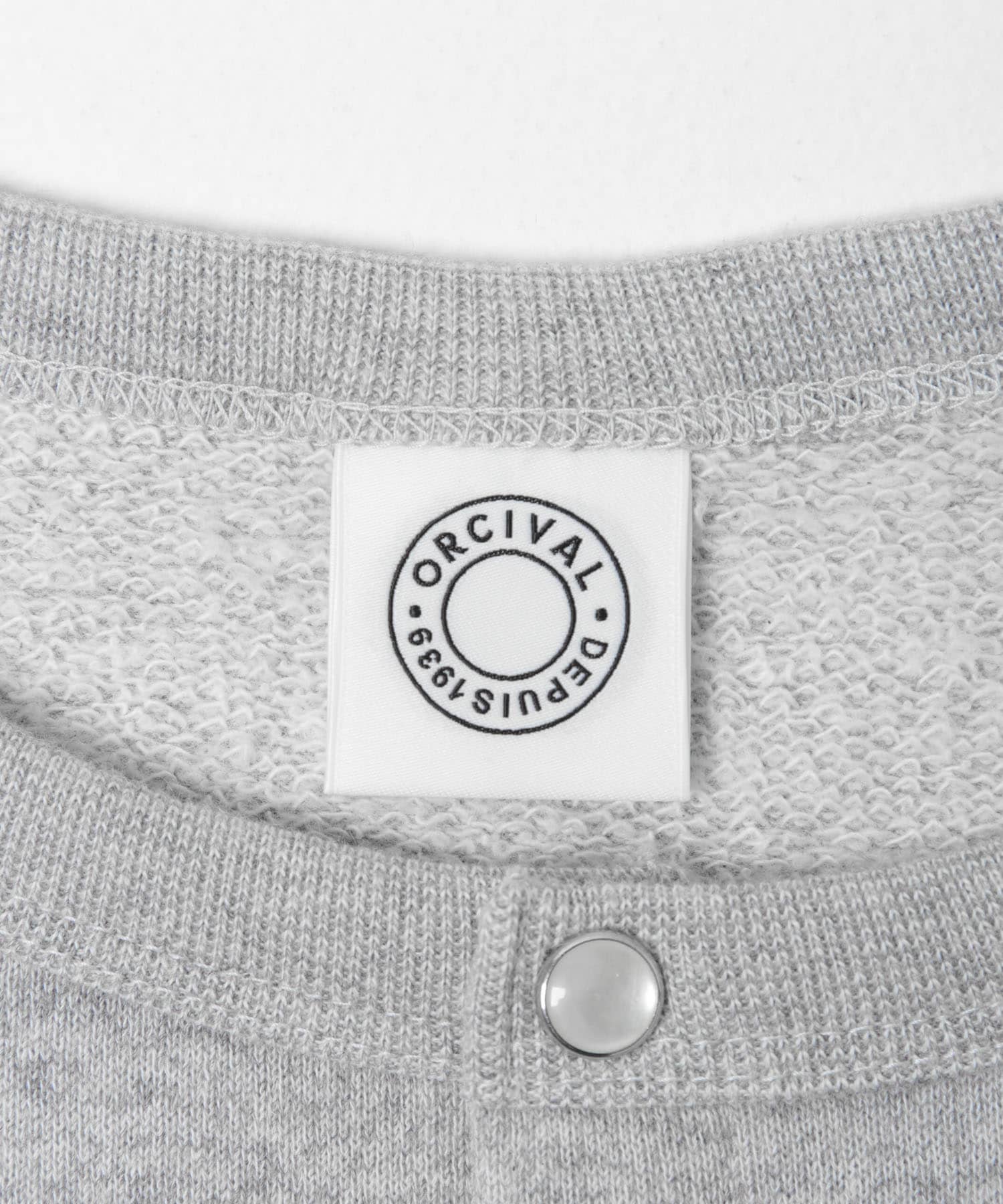 ORCIVAL　CREW NECK CARDIGAN GREY 1
