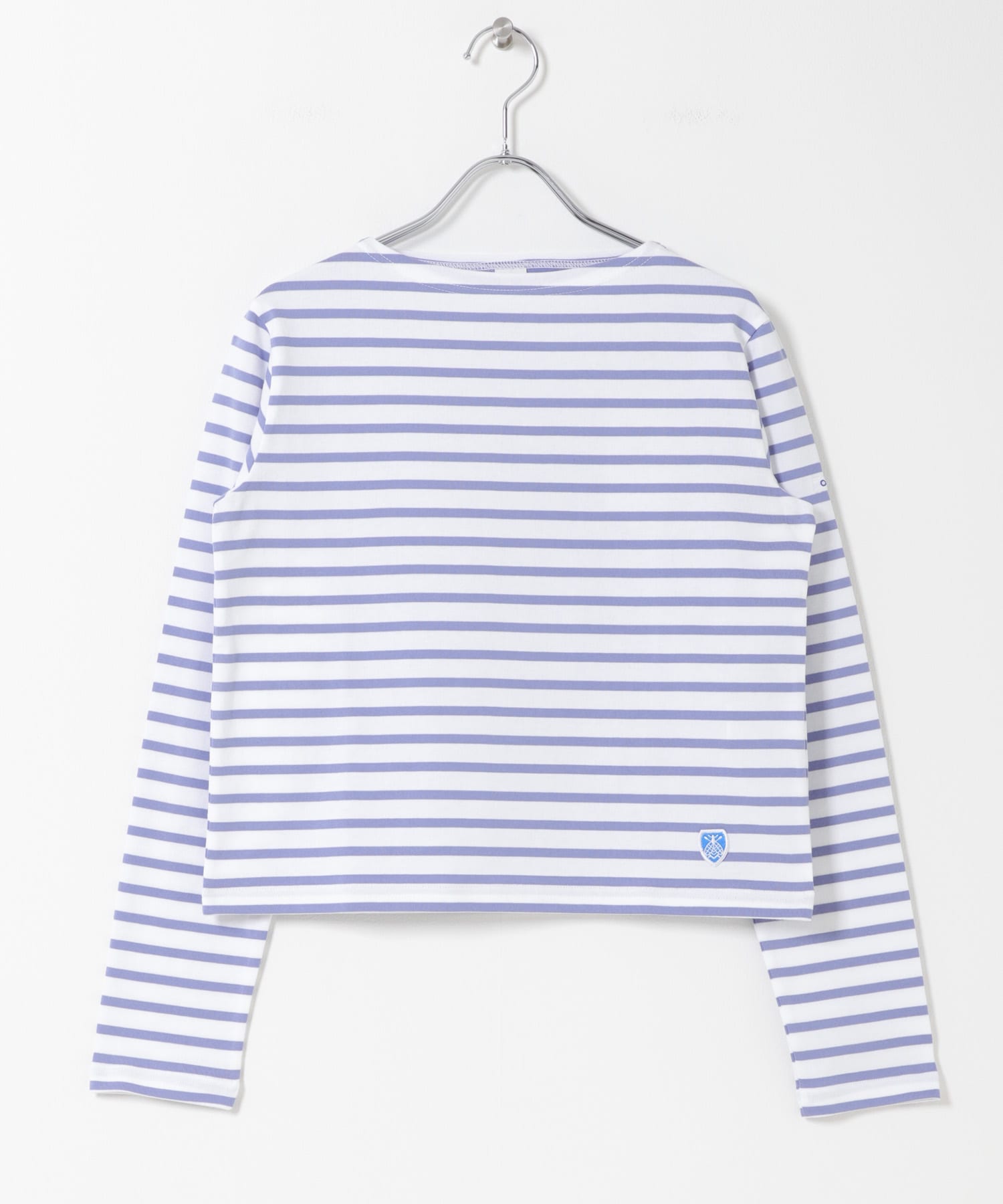 ORCIVAL　BOAT NECK LONG-SLEEVE PULLOVER WHT/BLU 1