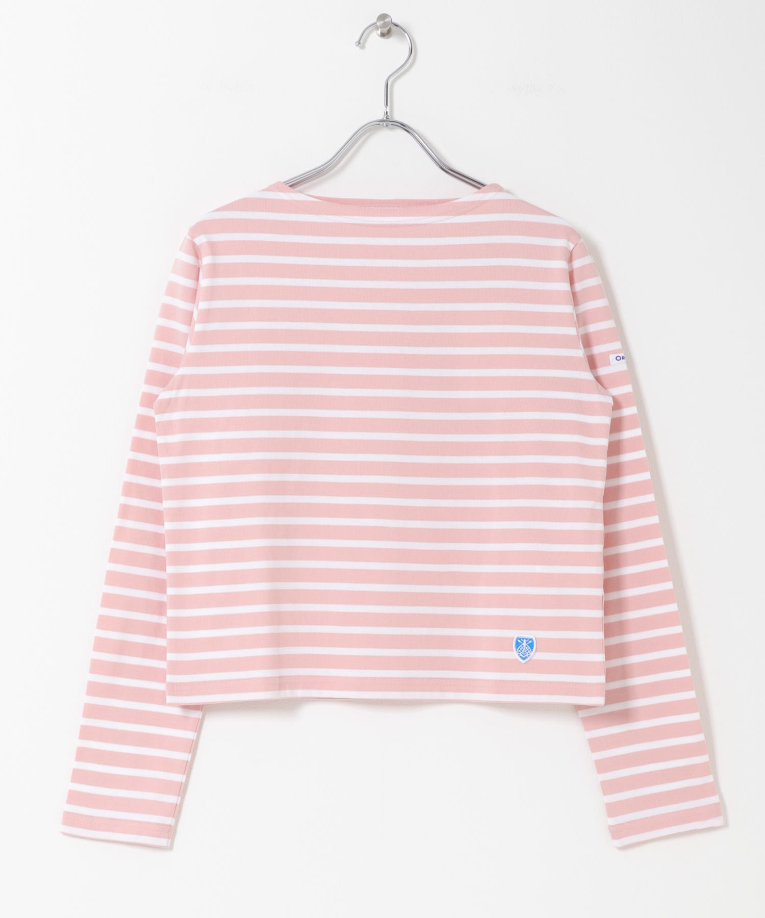 ORCIVAL　BOAT NECK LONG-SLEEVE PULLOVER PNK/WHT 1