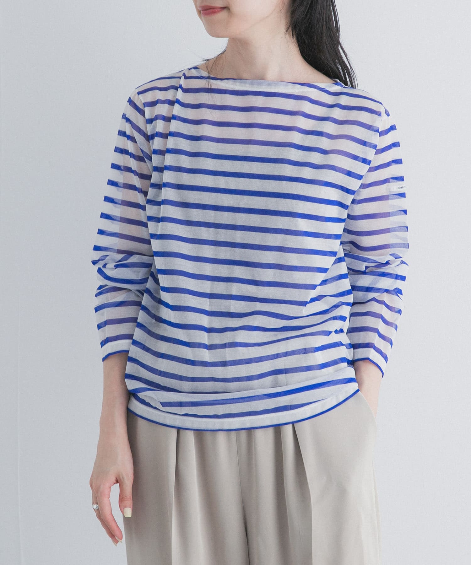 ORCIVAL　BOAT NECK LONG-SLEEVE PULLOVER