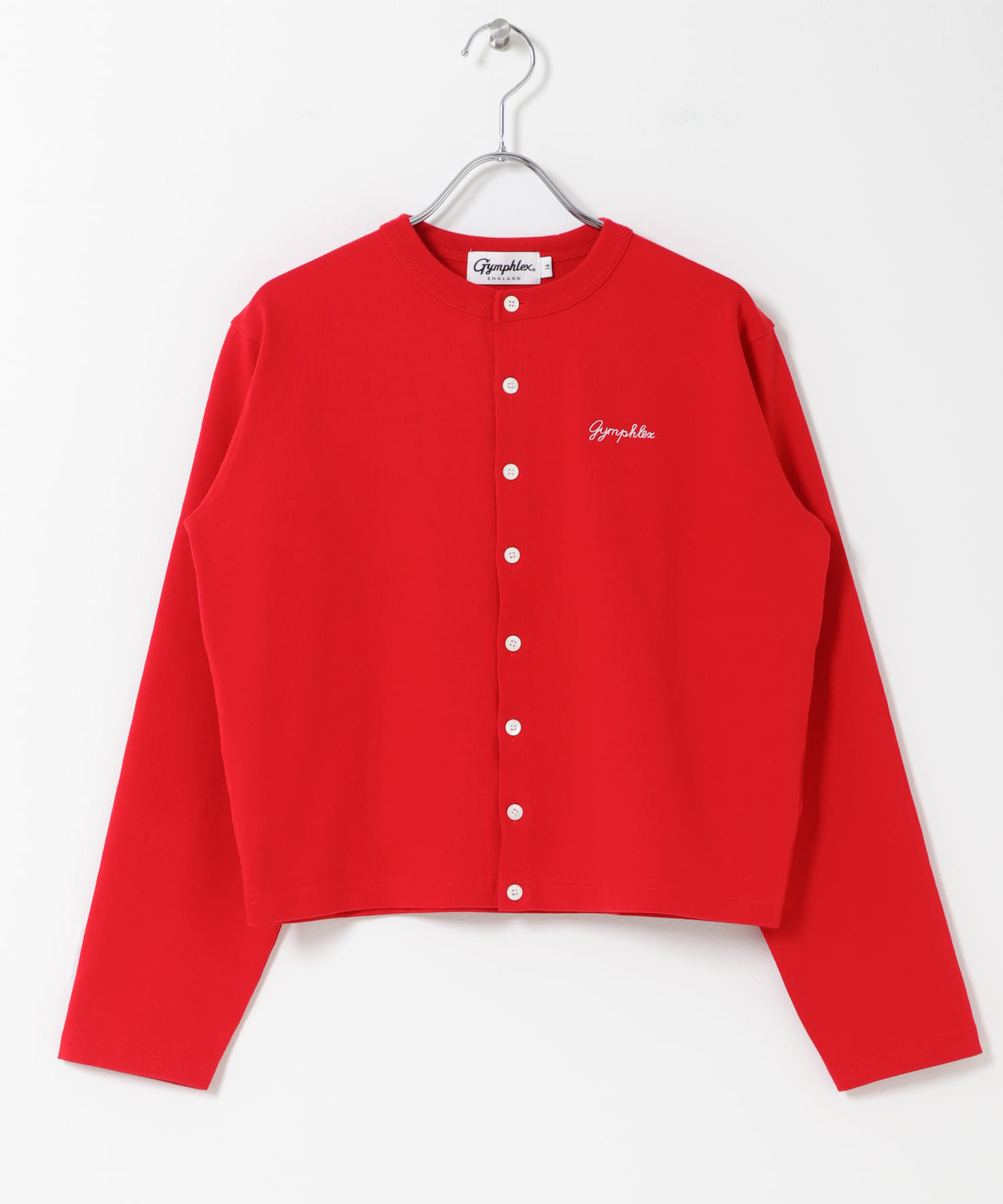 GYMPHLEX　SHORT CREW NECK CARDIGAN