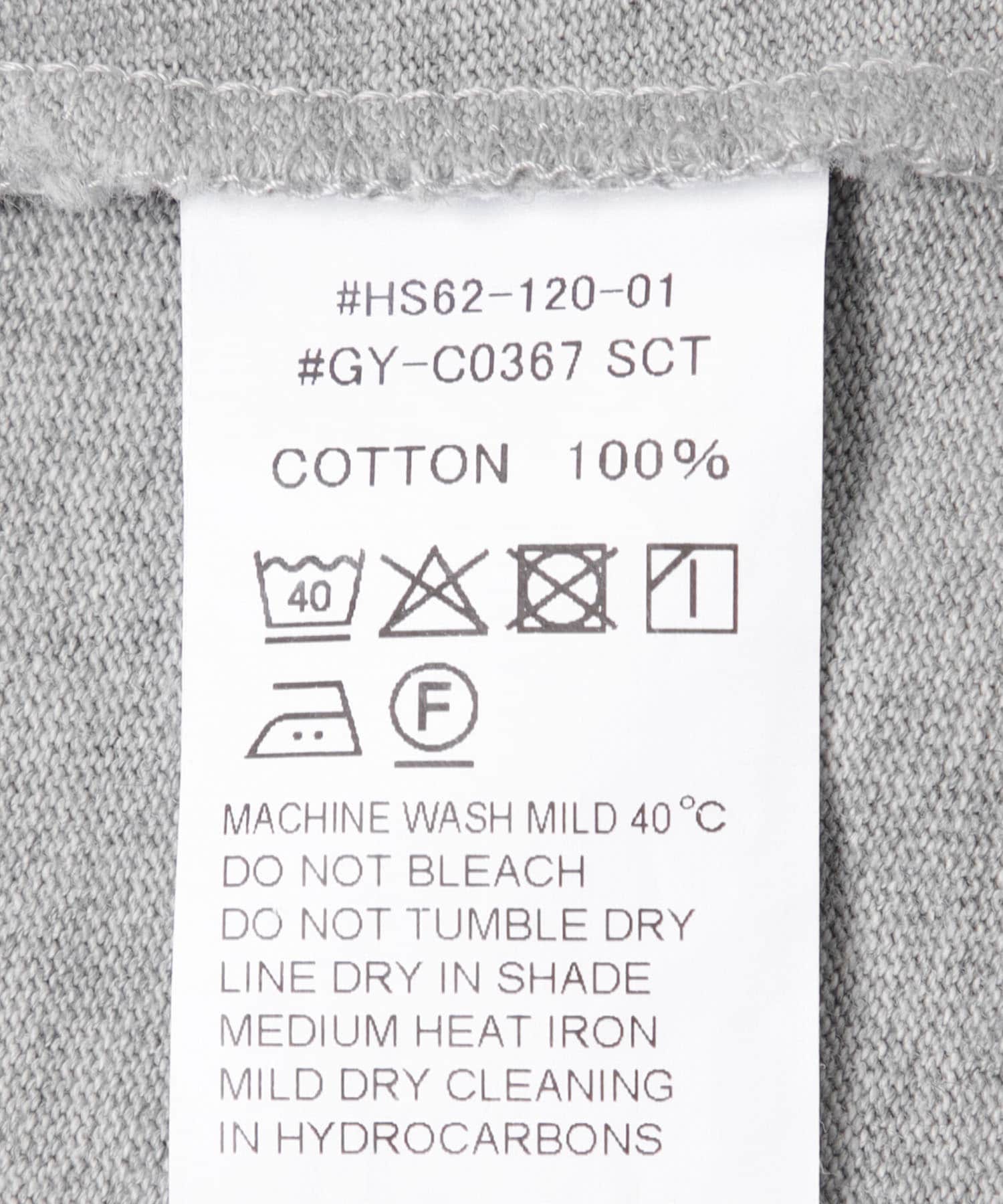 GYMPHLEX　SHORT CREW NECK CARDIGAN TOP GREY 14