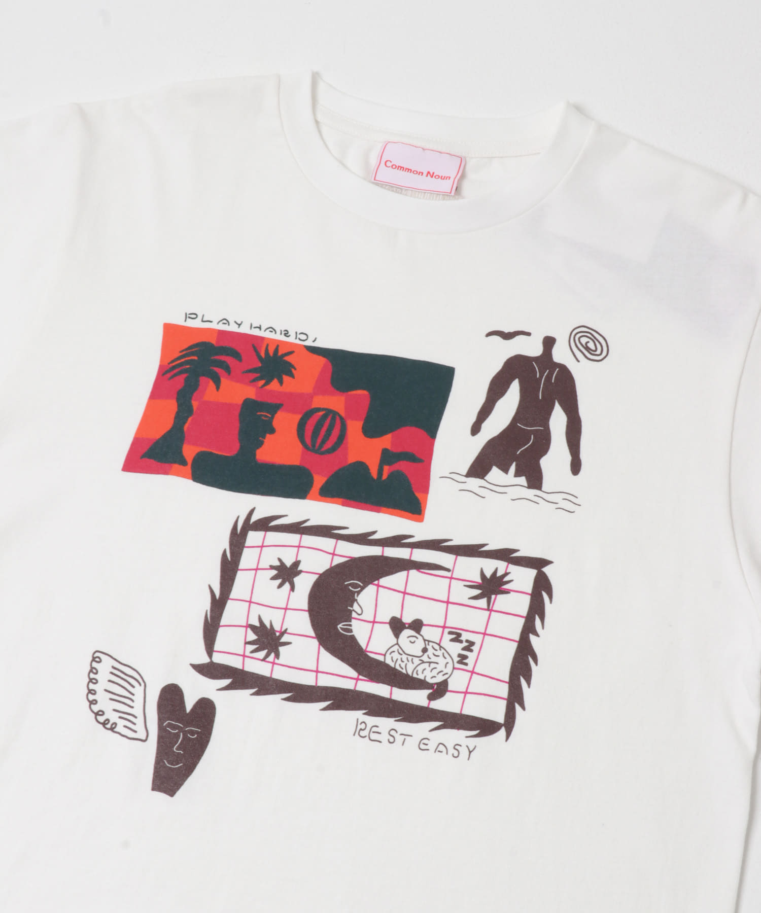 Common Noun NORAHI天竺ロングスリーブTシャツ(M WHITE): トップス