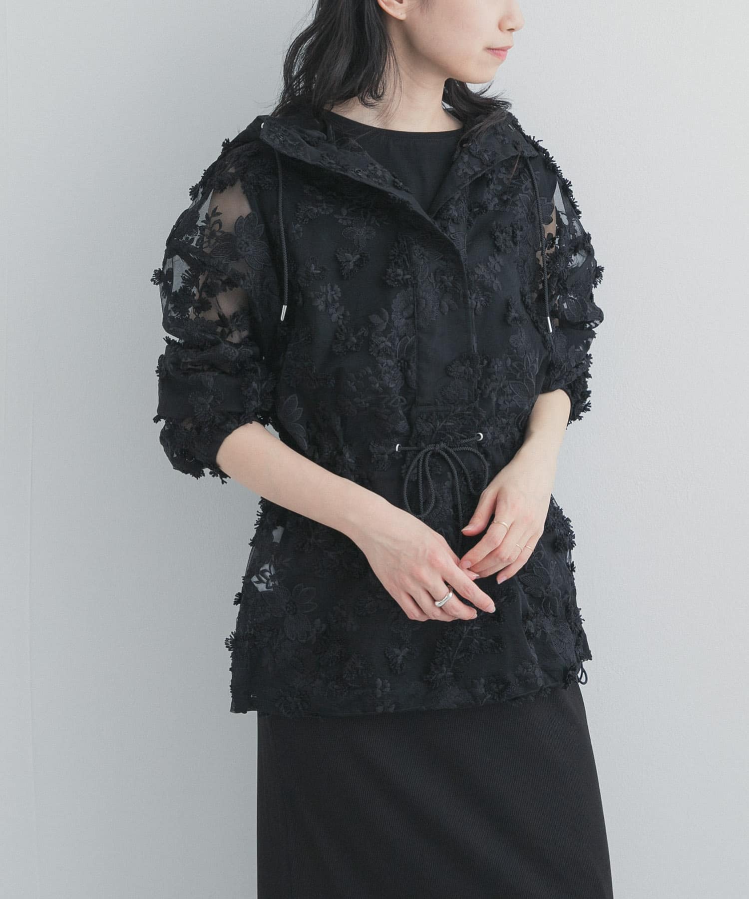 身長：162cm サイズ：One