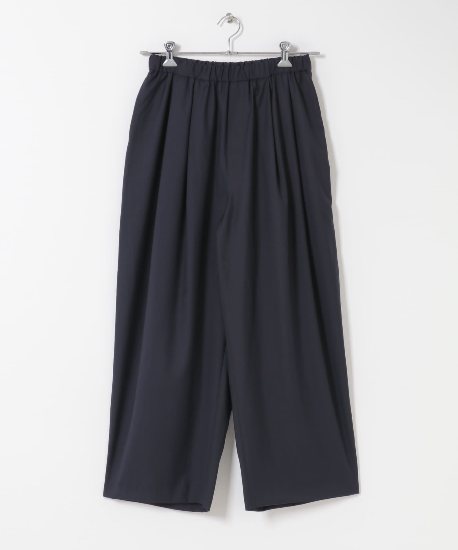 mizuiro-ind　WIDE TUCK PANTS NAVY One