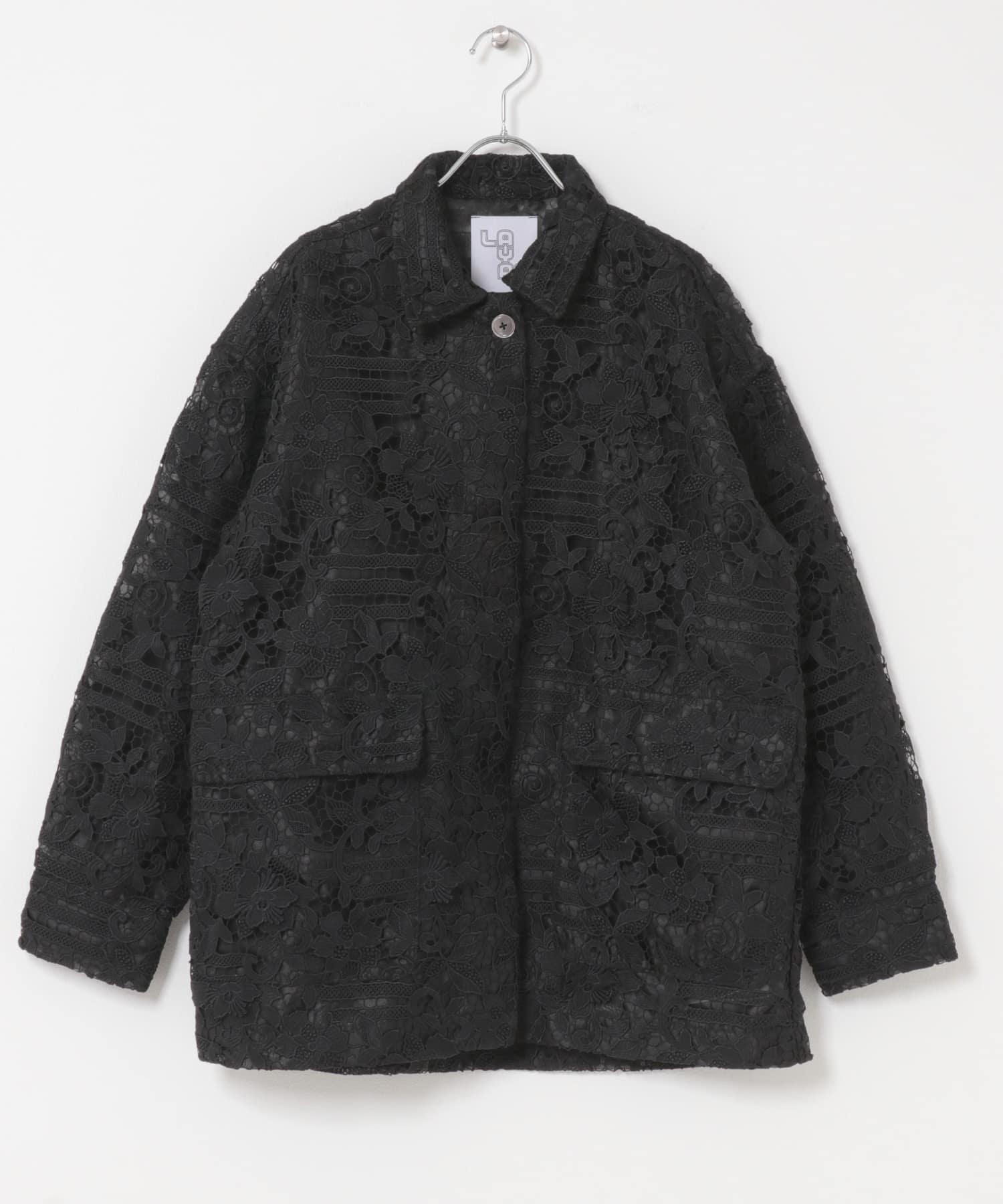 LAYAS　LACE COVERALL BLACK One