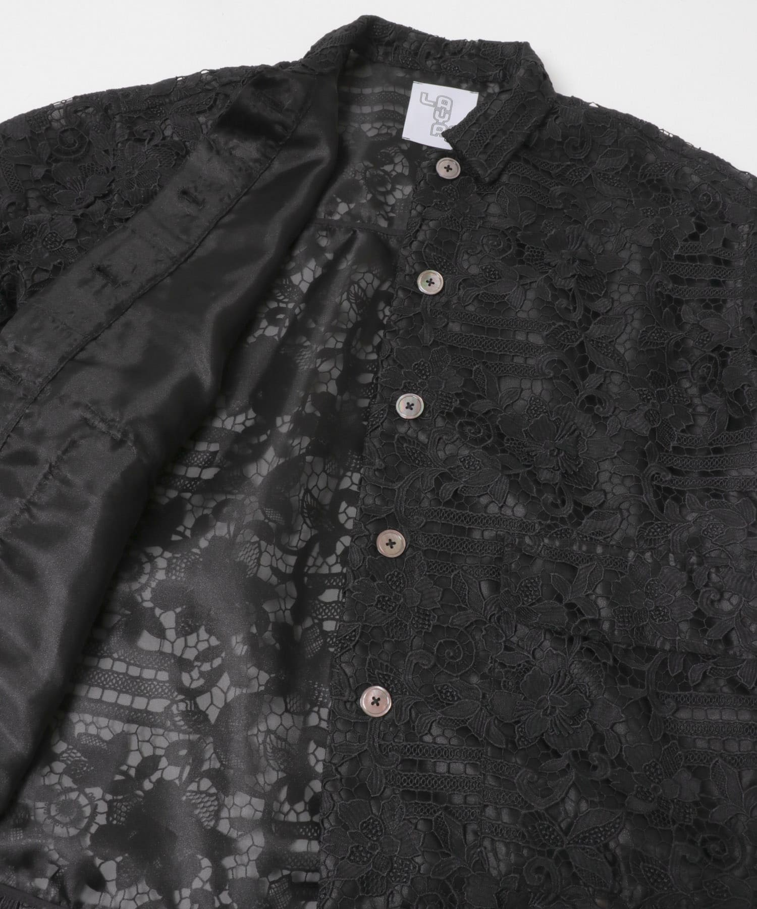 LAYAS　LACE COVERALL BLACK One