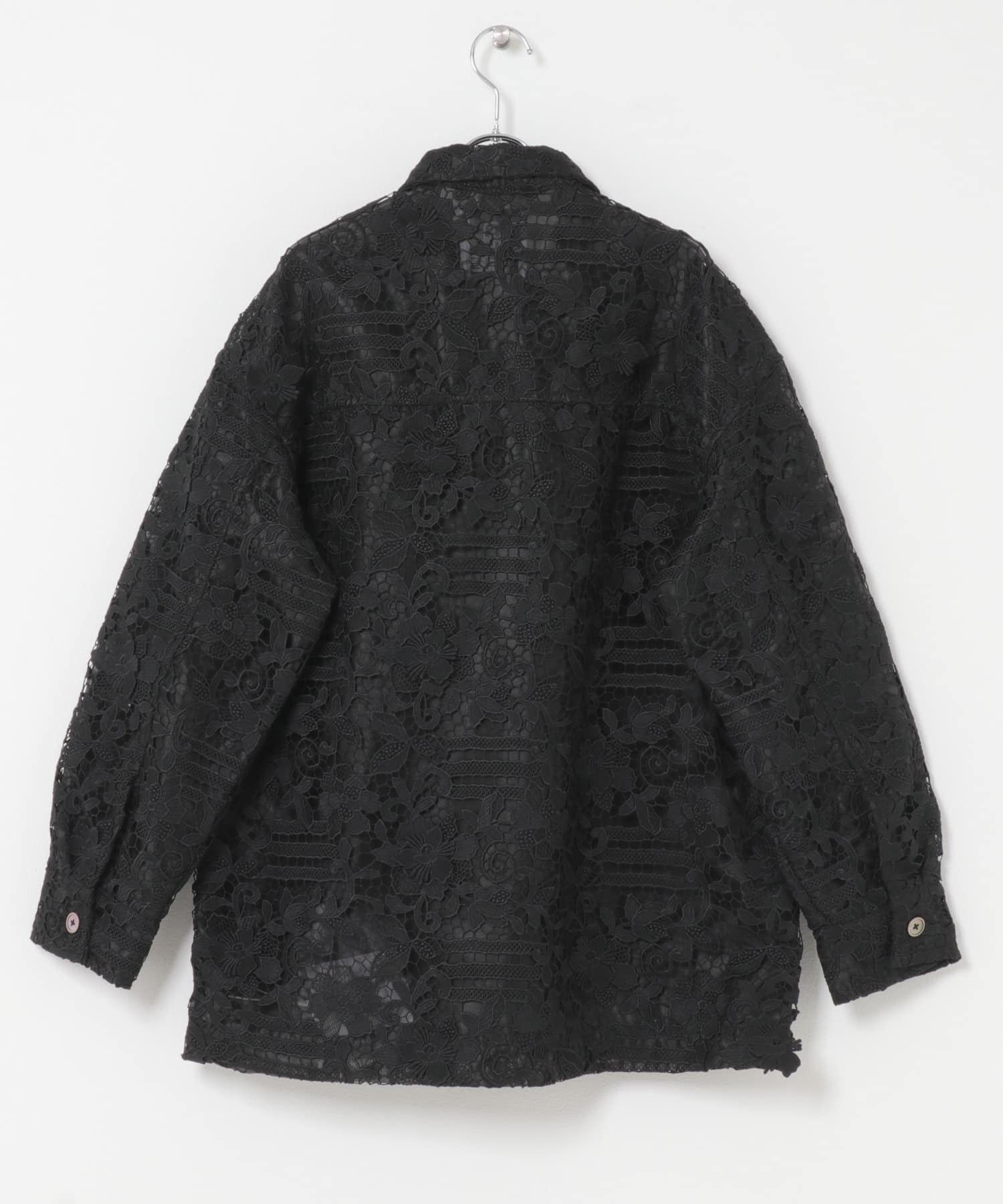 LAYAS　LACE COVERALL BLACK One