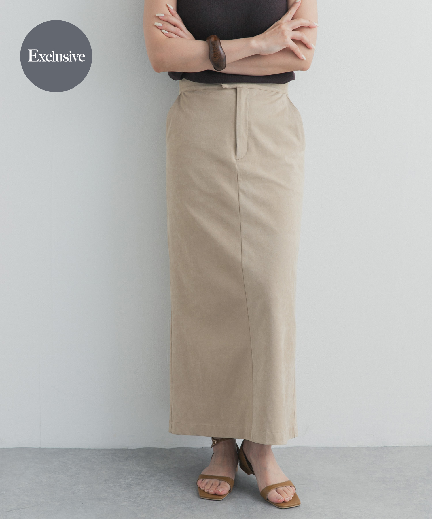 『別注』Audrey and John Wad×DOORS　スウェードスカート