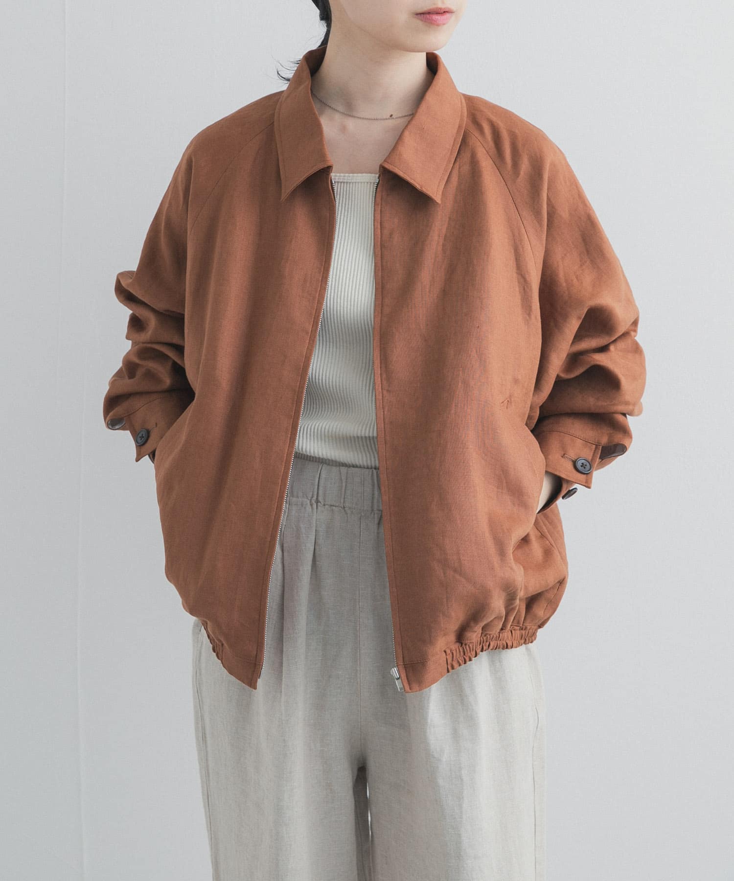 FUJI　LINEN RAGLAN BLOUSON