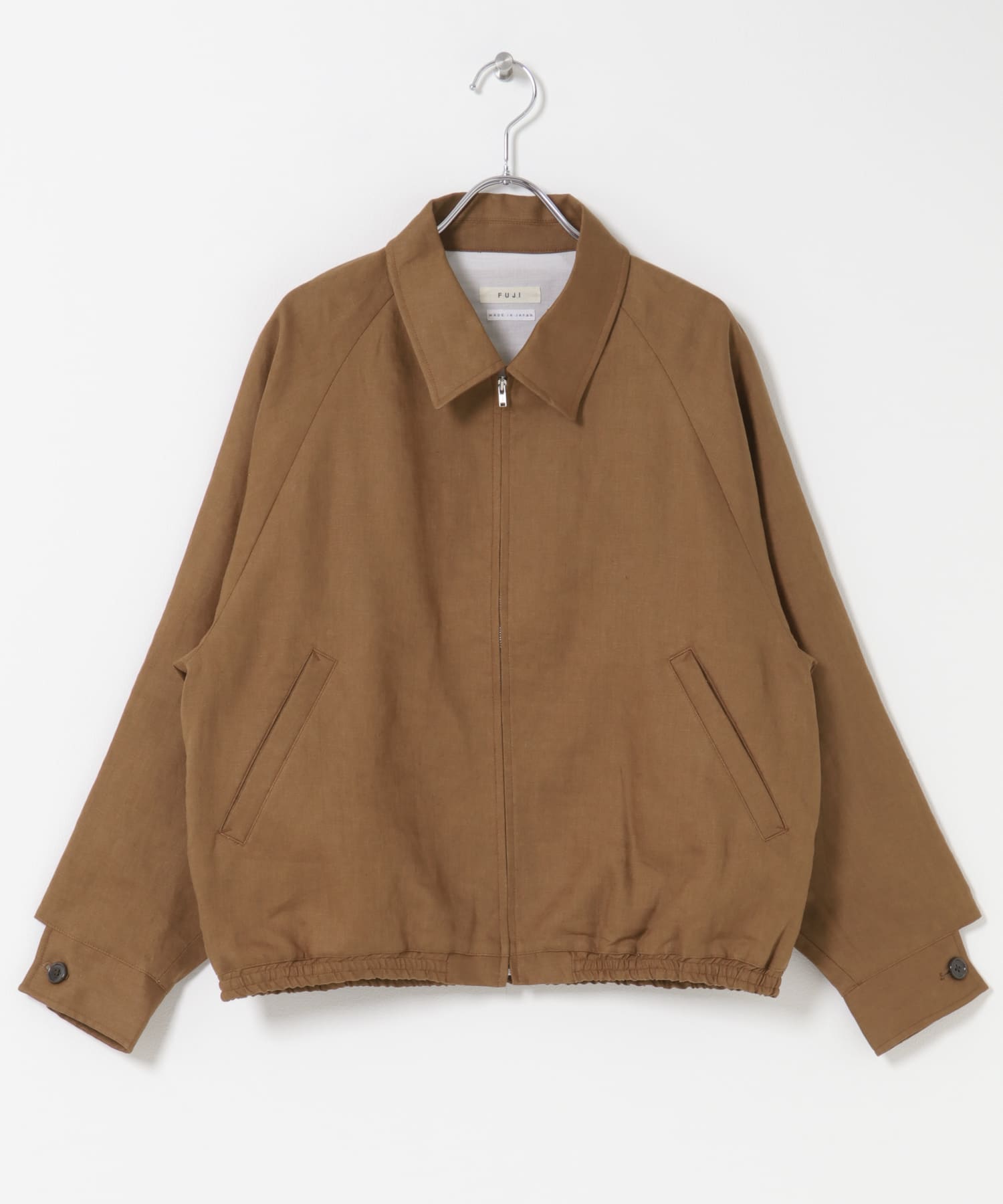 FUJI　LINEN RAGLAN BLOUSON BROWN 1