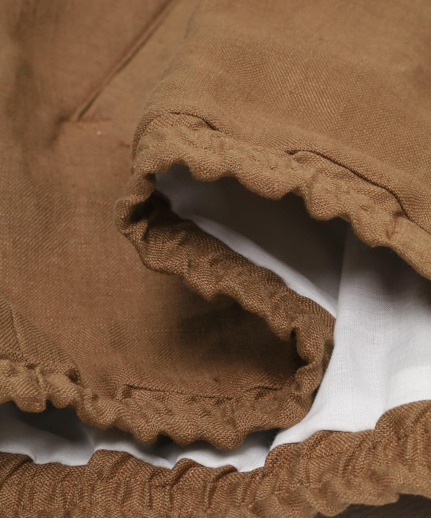 FUJI　LINEN RAGLAN BLOUSON BROWN 1