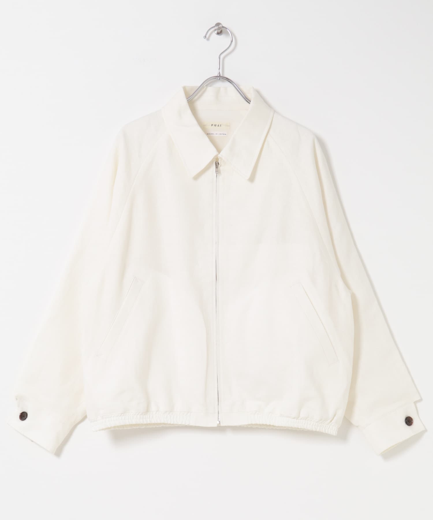 FUJI　LINEN RAGLAN BLOUSON OFF WHITE 1