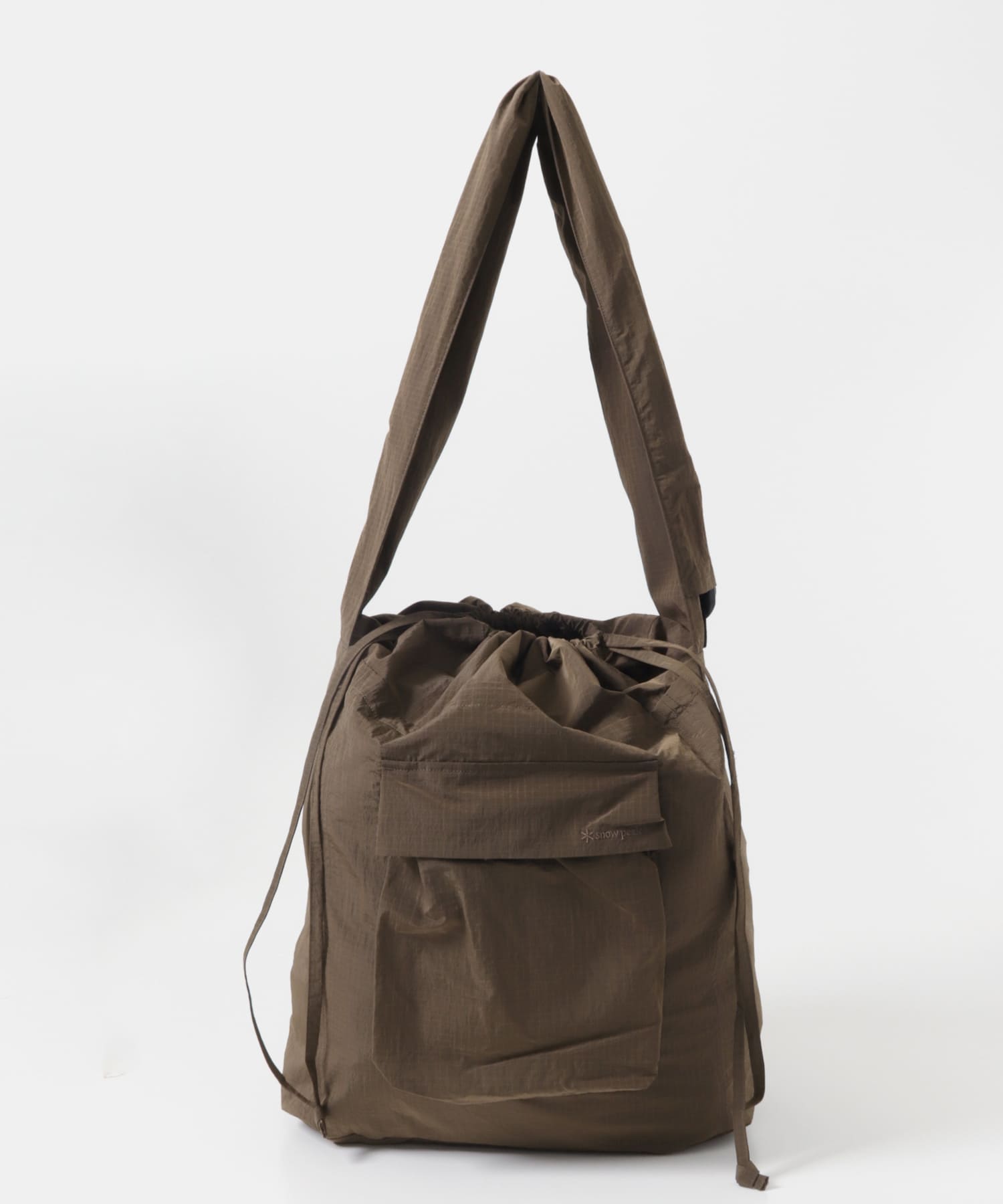 Snow Peak Apparel RIPSTOP WRAP CROSS BAG(One GREIGE): バッグ