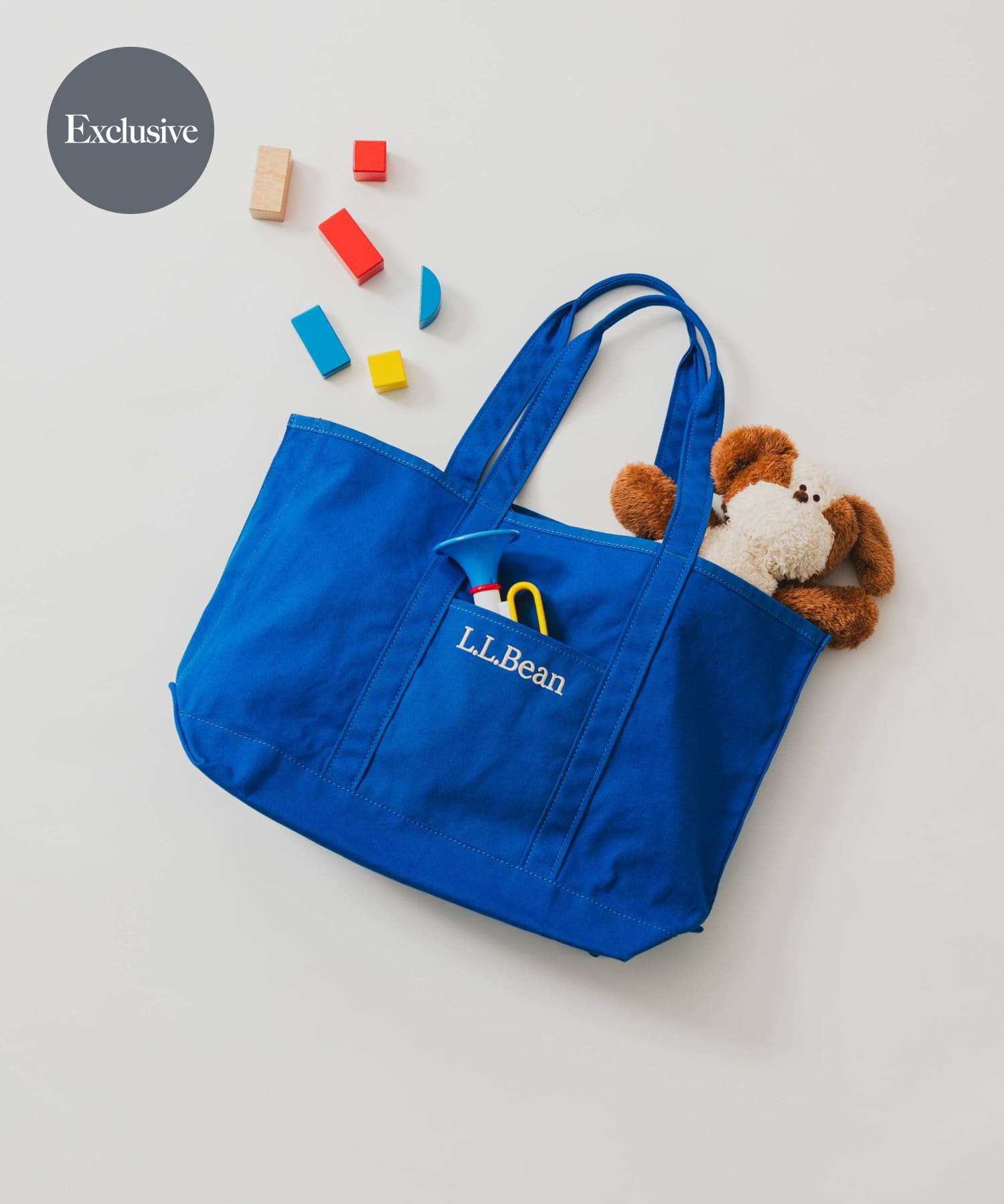 『別注』L.L.Bean×DOORS　GROCERY TOTE BLUE One