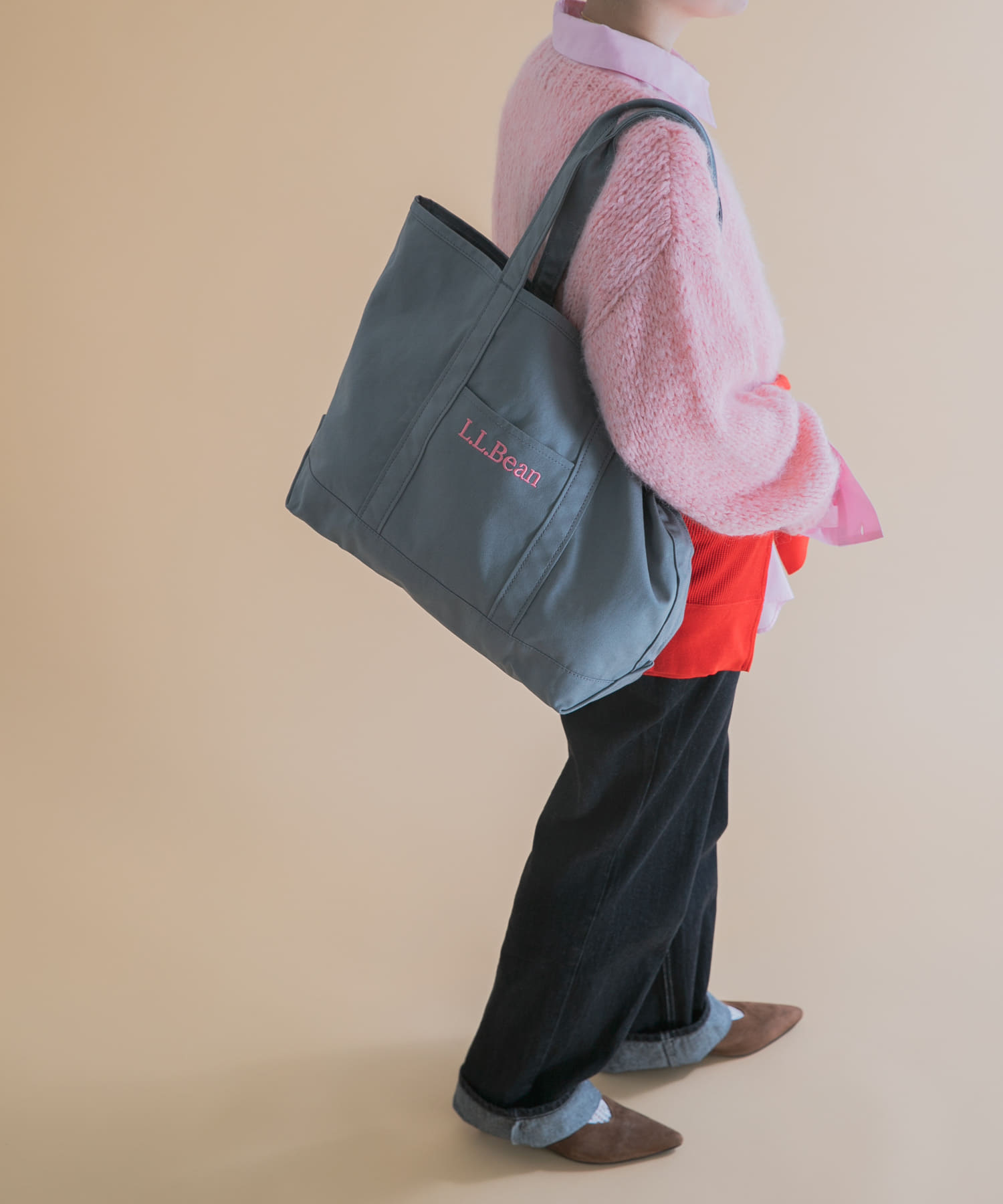別注』L.L.Bean×DOORS GROCERY TOTE(One GRAY): バッグ｜URBAN