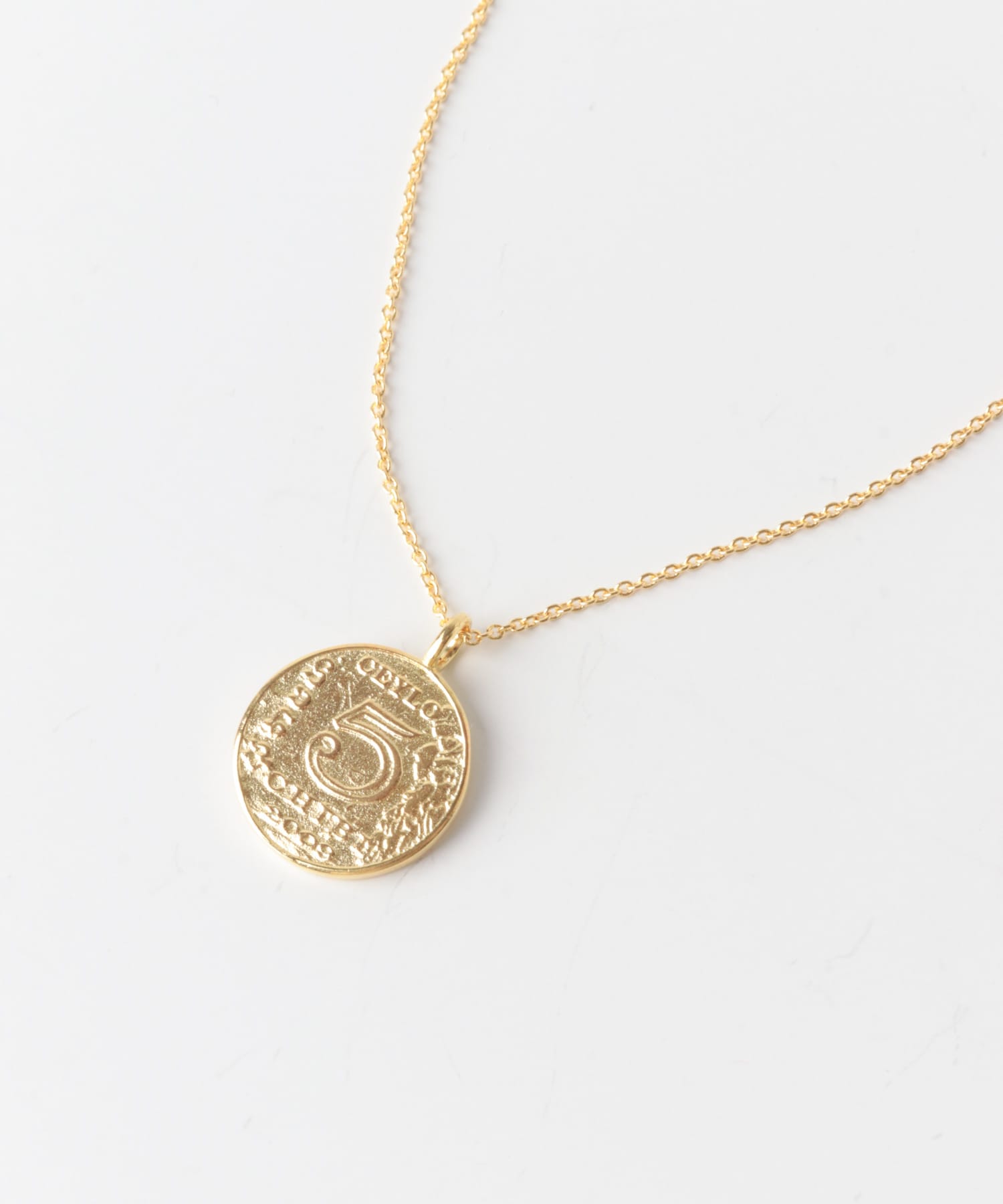 chibi jewels　NUMBERCOINNECKLACE gold One