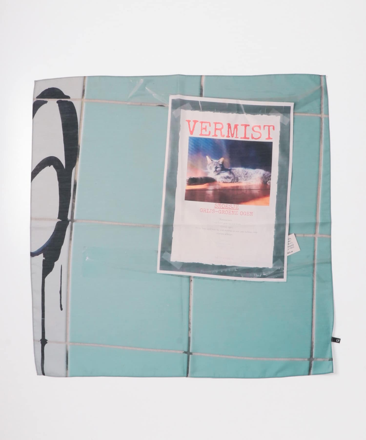 LY　POSTCARD SCARF CAT One
