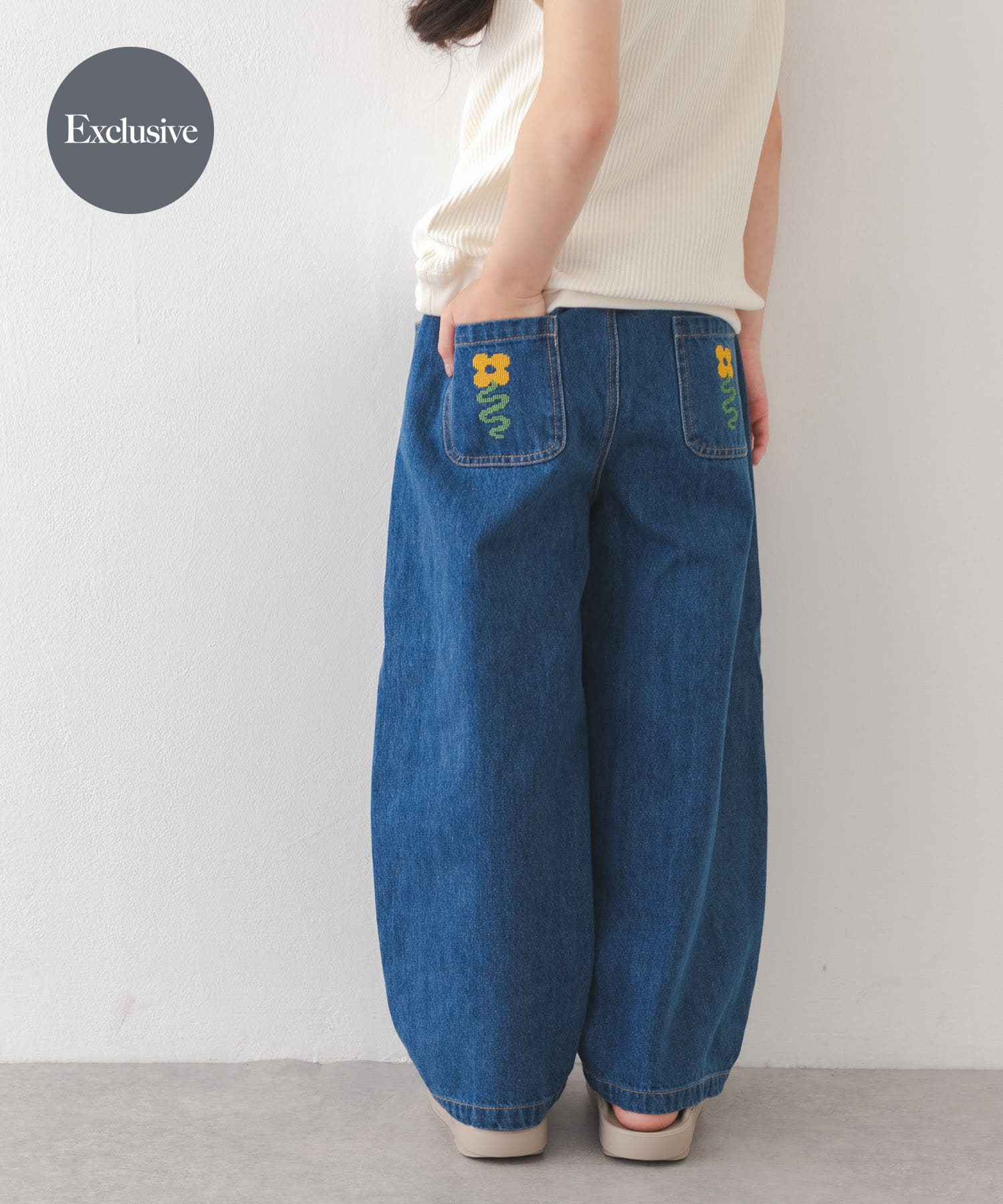 『別注カラー』Solii+Sola　CROSS STITCH DENIM(KIDS)