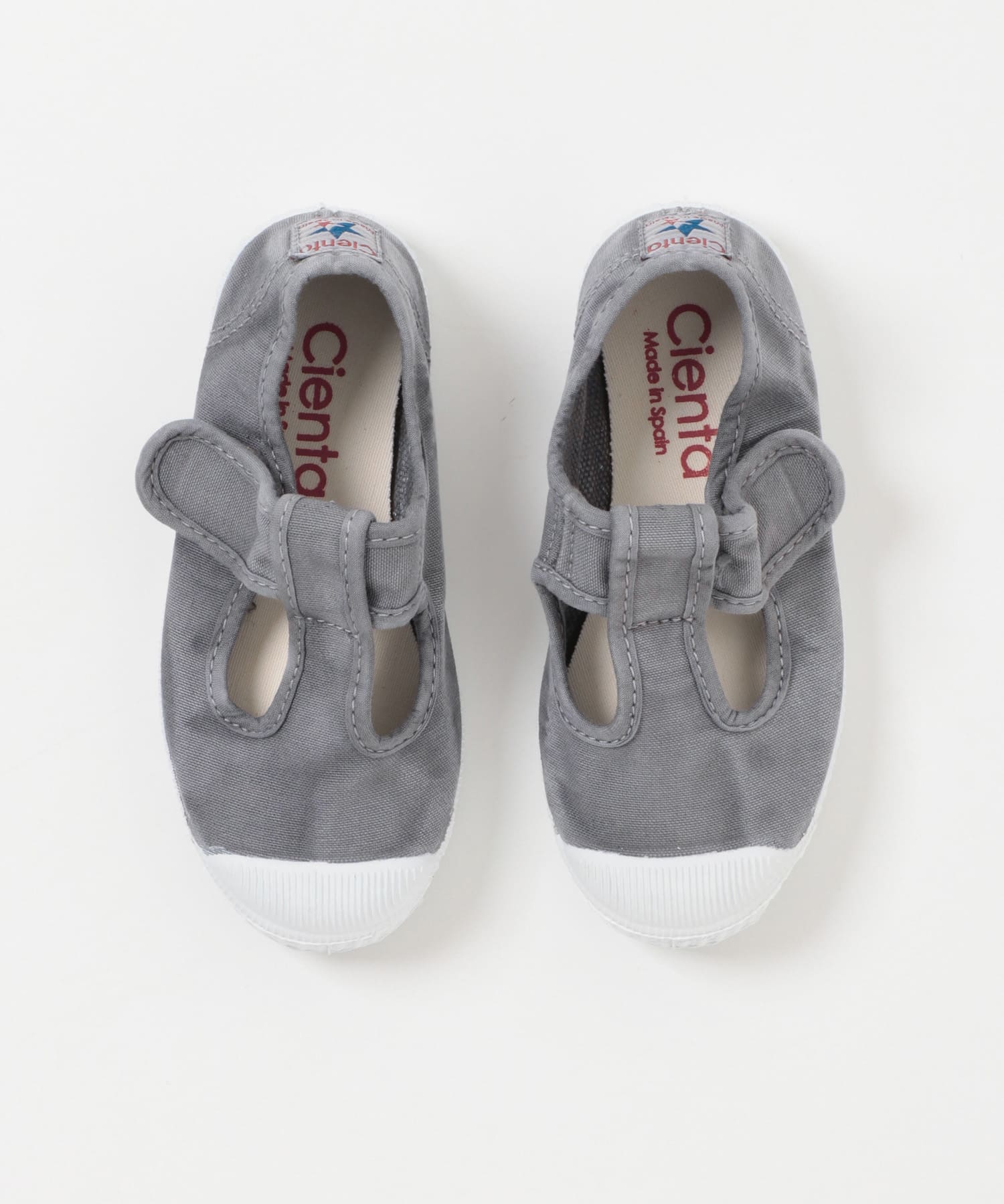 Cienta　キャンバスTストラップシューズ GRIS 16