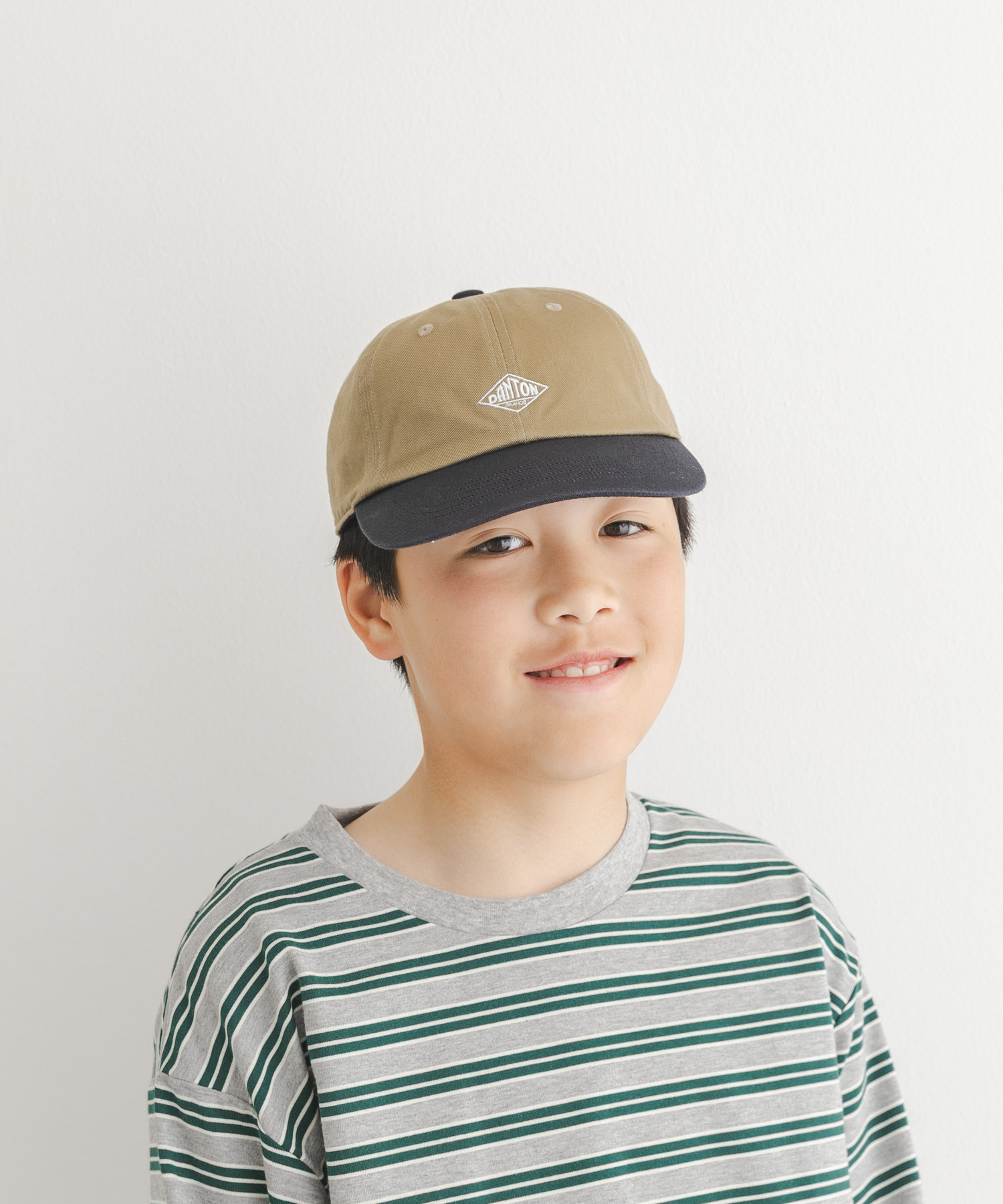 DANTON　TKC KIDS 6PANEL2TONE CAP(KIDS) KHAKI/NAVY One