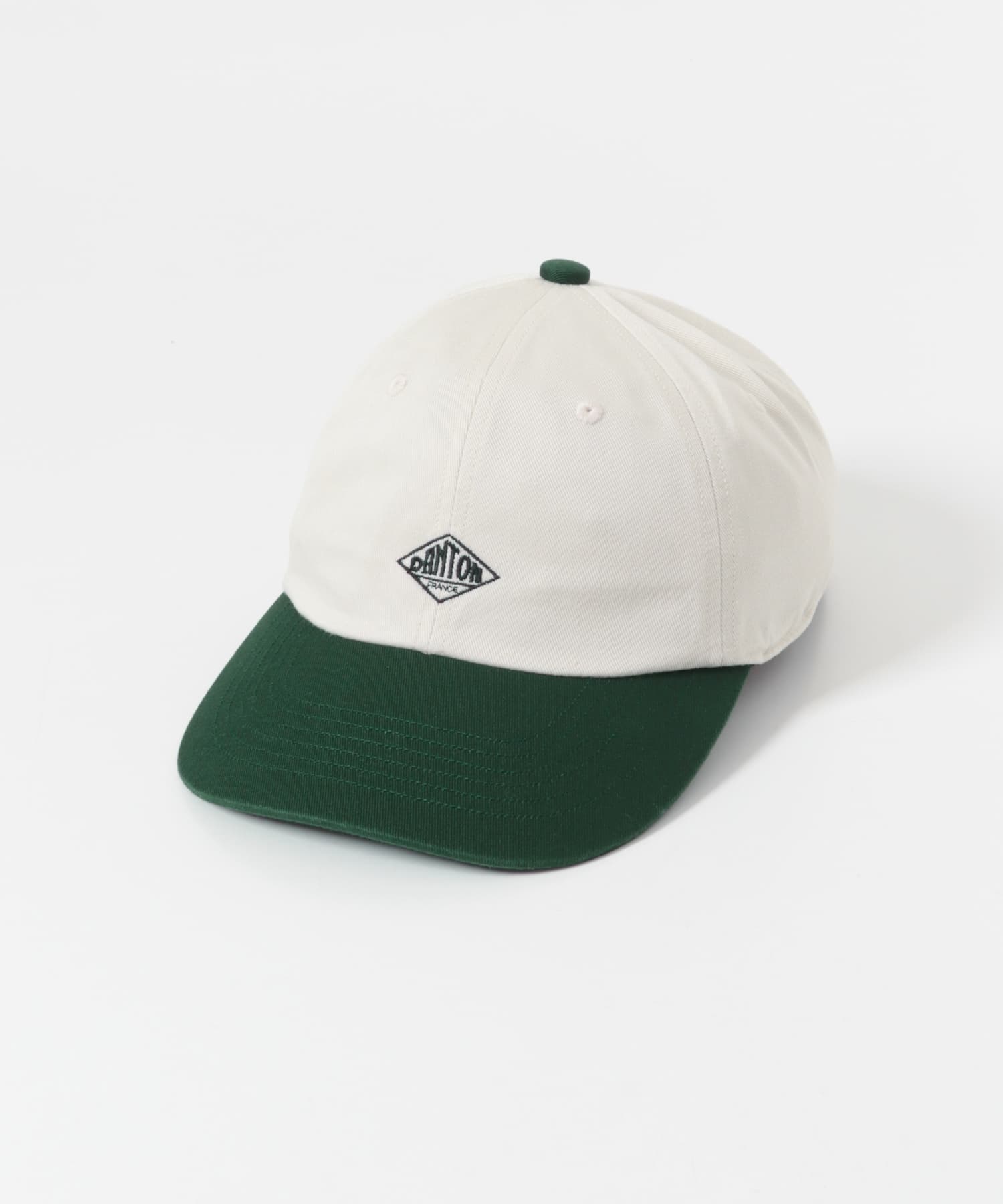 DANTON　TKC KIDS 6PANEL2TONE CAP(KIDS) ECRU/GREEN One