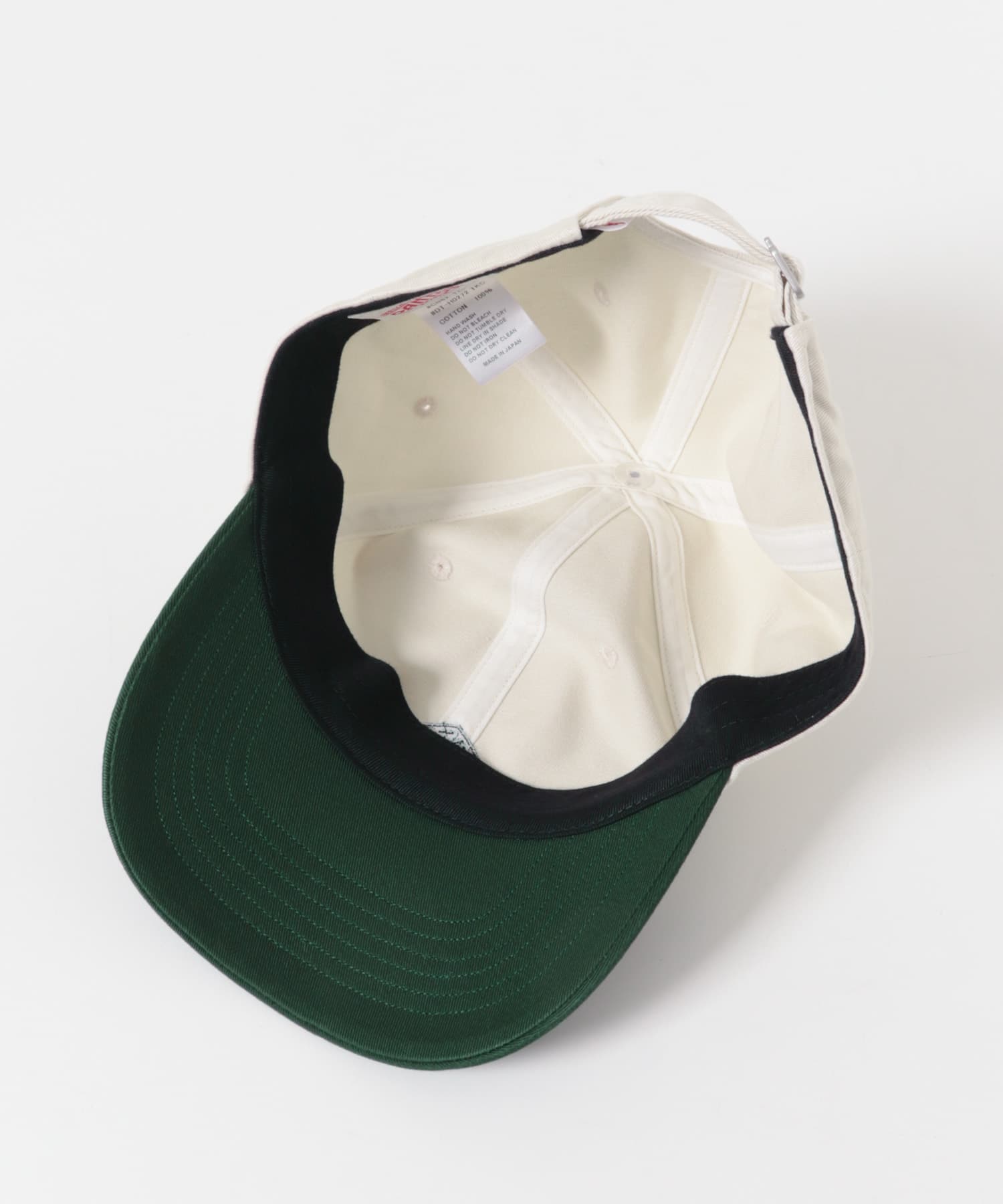 DANTON　TKC KIDS 6PANEL2TONE CAP(KIDS) ECRU/GREEN One