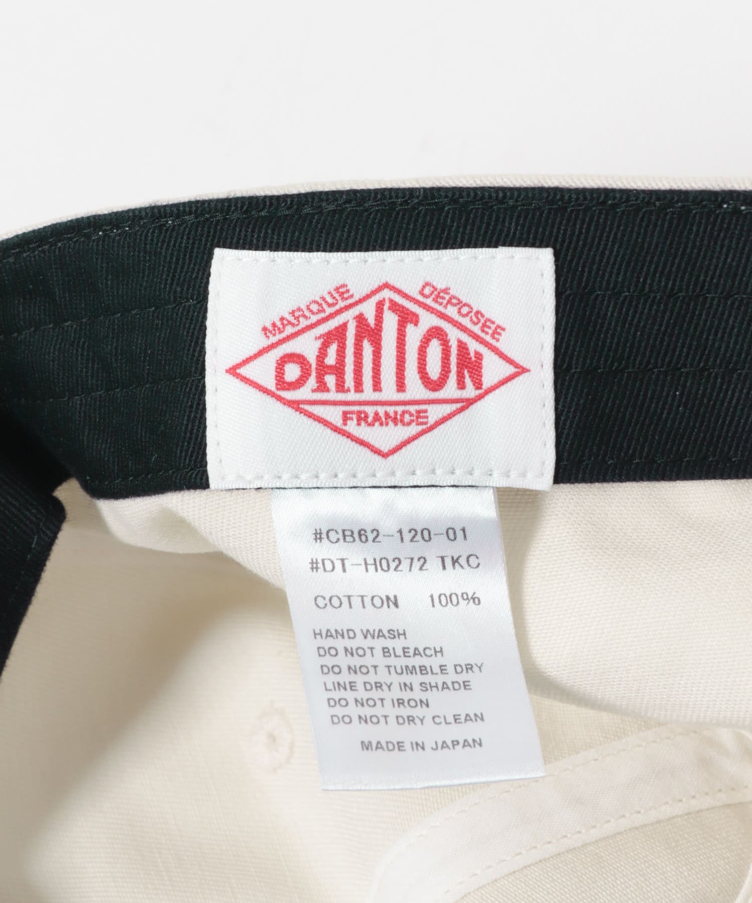 DANTON　TKC KIDS 6PANEL2TONE CAP(KIDS) ECRU/GREEN One