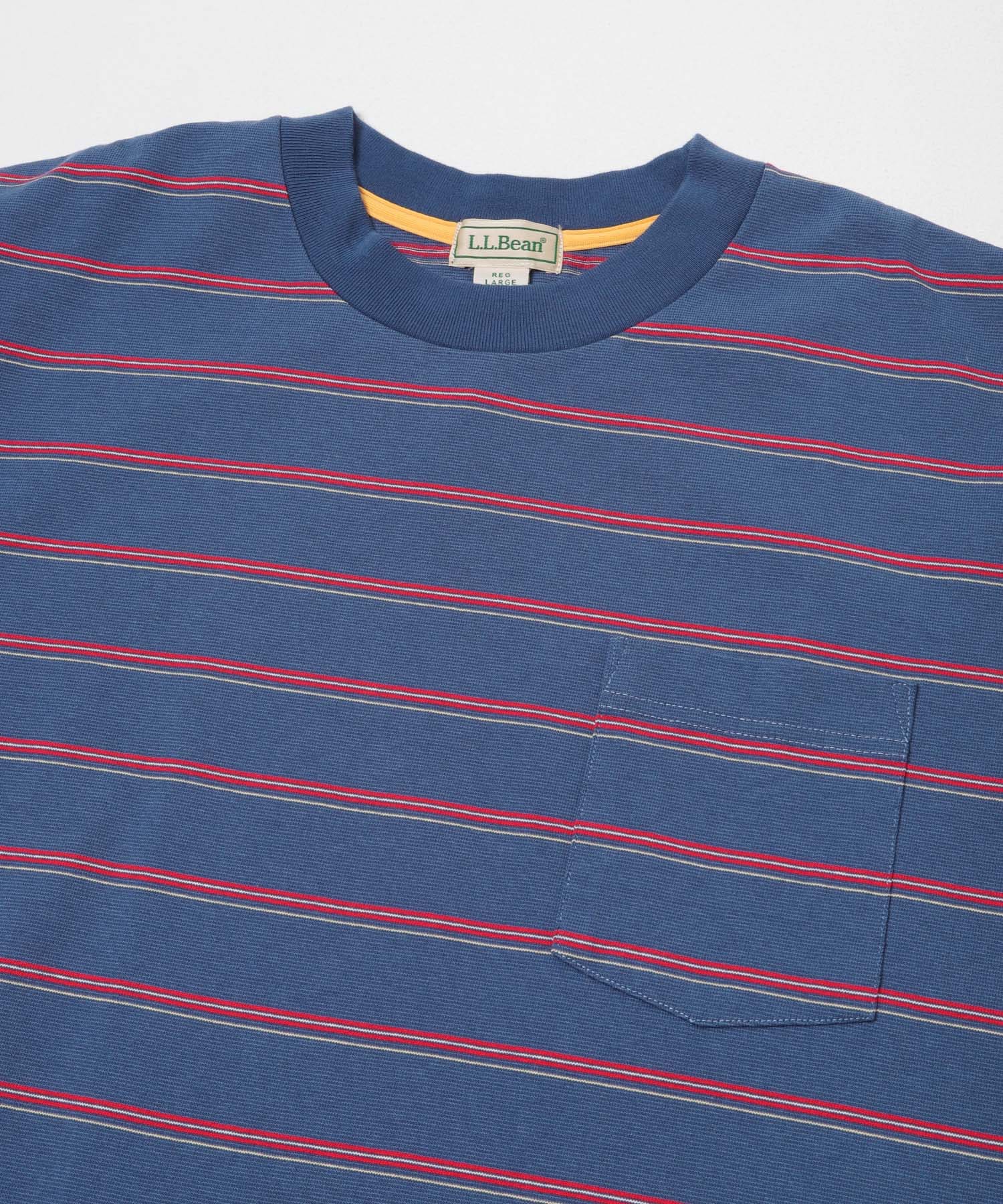 L.L.Bean JAPAN EDITION　UNION SHORT-SLEEVE STRIPED T-SHIRTS NAVY/RED M