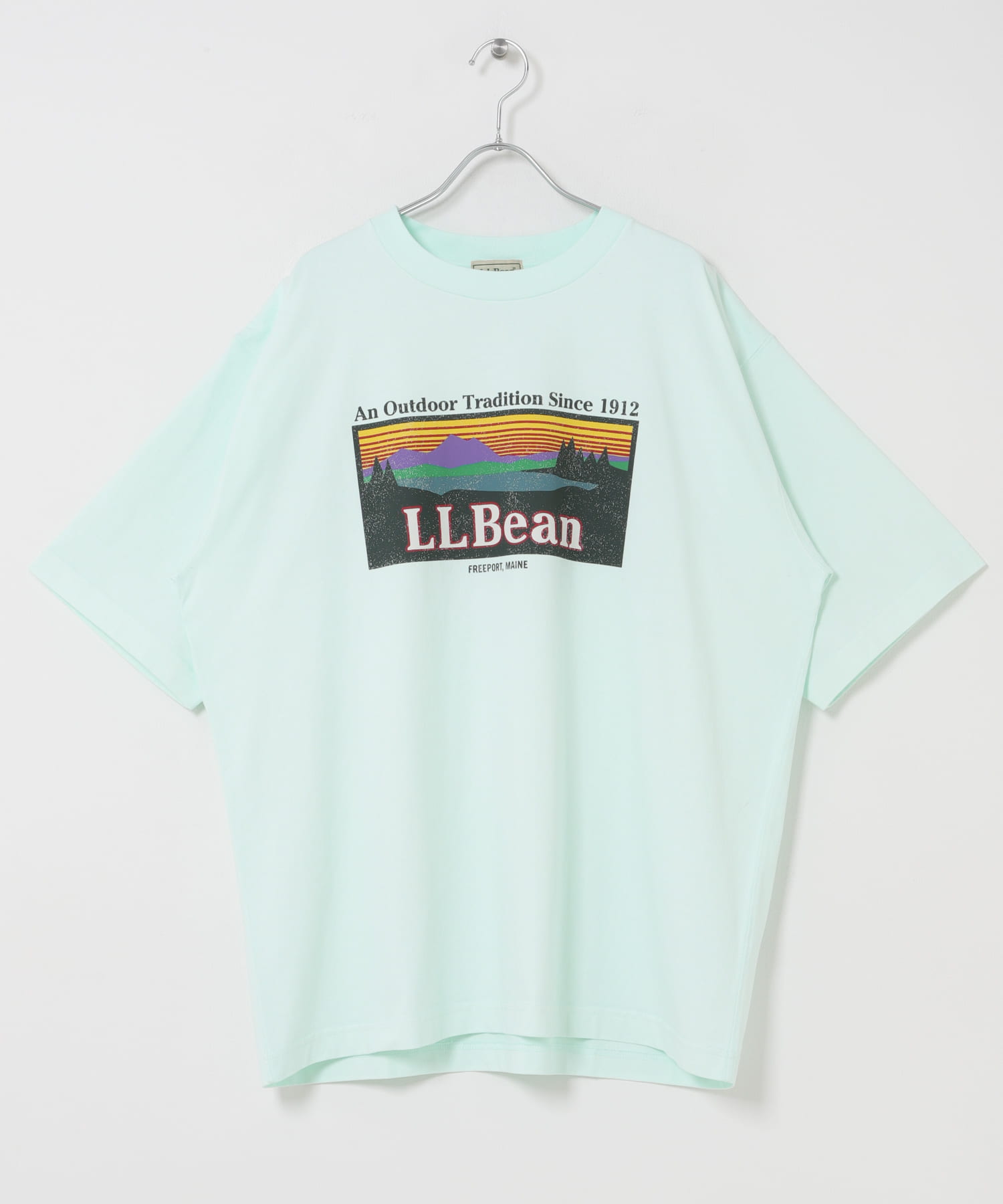 L.L.Bean JAPAN EDITION　SHORT-SLEEVE KATAHDIN LOGO T-SHIRTS LIME M