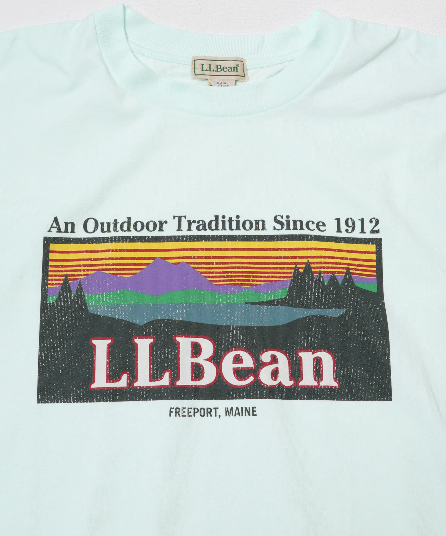 L.L.Bean JAPAN EDITION　SHORT-SLEEVE KATAHDIN LOGO T-SHIRTS LIME M