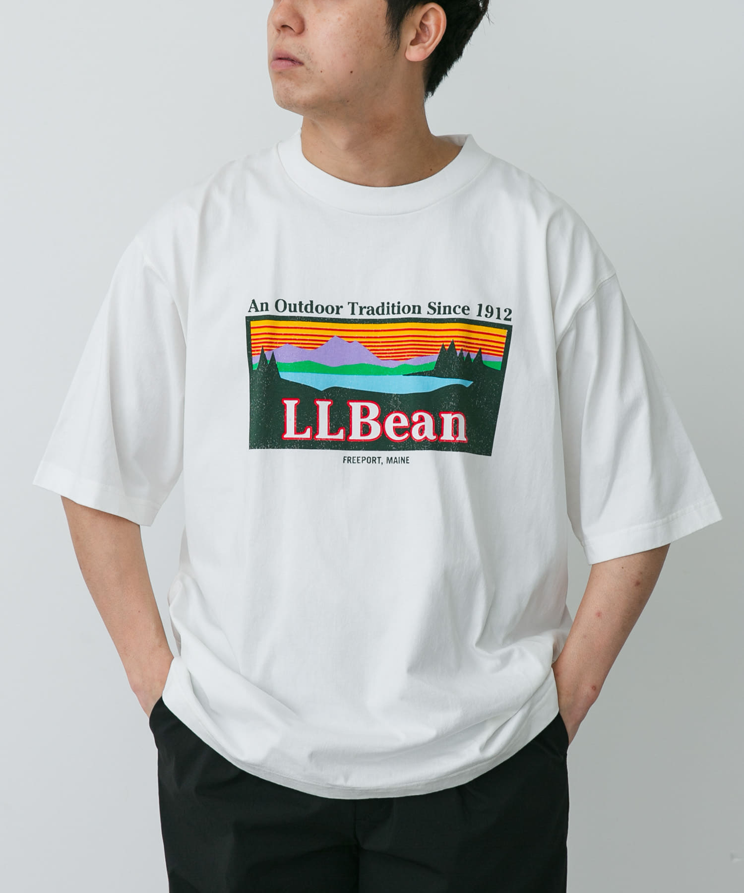 L.L.Bean JAPAN EDITION　SHORT-SLEEVE KATAHDIN LOGO T-SHIRTS