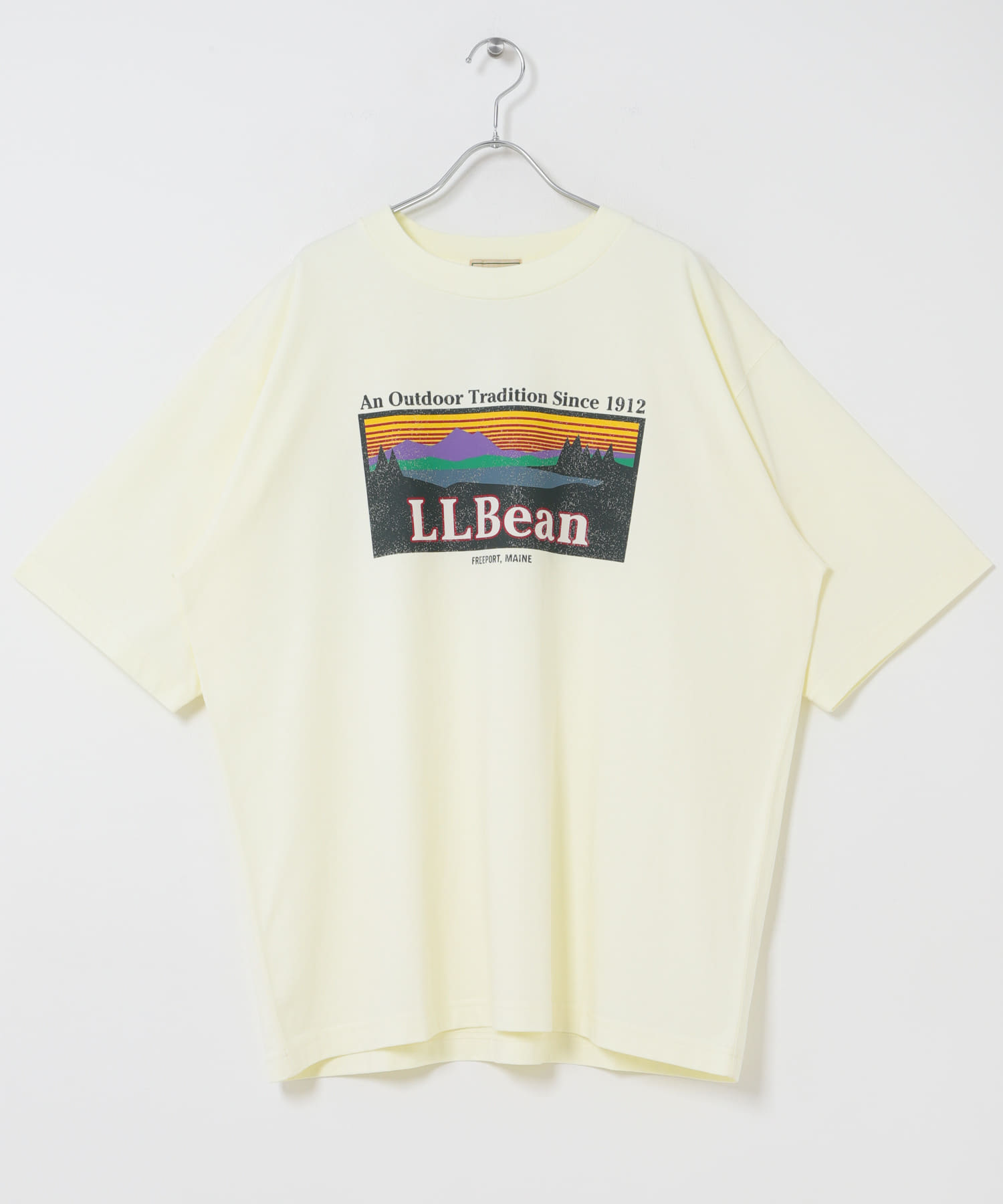 L.L.Bean JAPAN EDITION　SHORT-SLEEVE KATAHDIN LOGO T-SHIRTS LEMON M