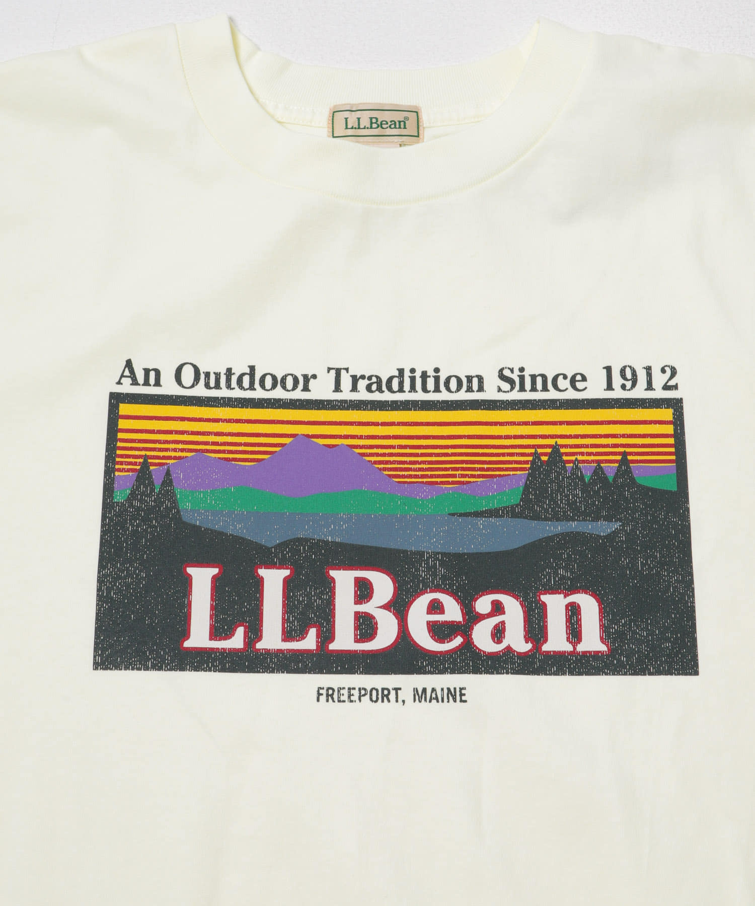 L.L.Bean JAPAN EDITION　SHORT-SLEEVE KATAHDIN LOGO T-SHIRTS LEMON M
