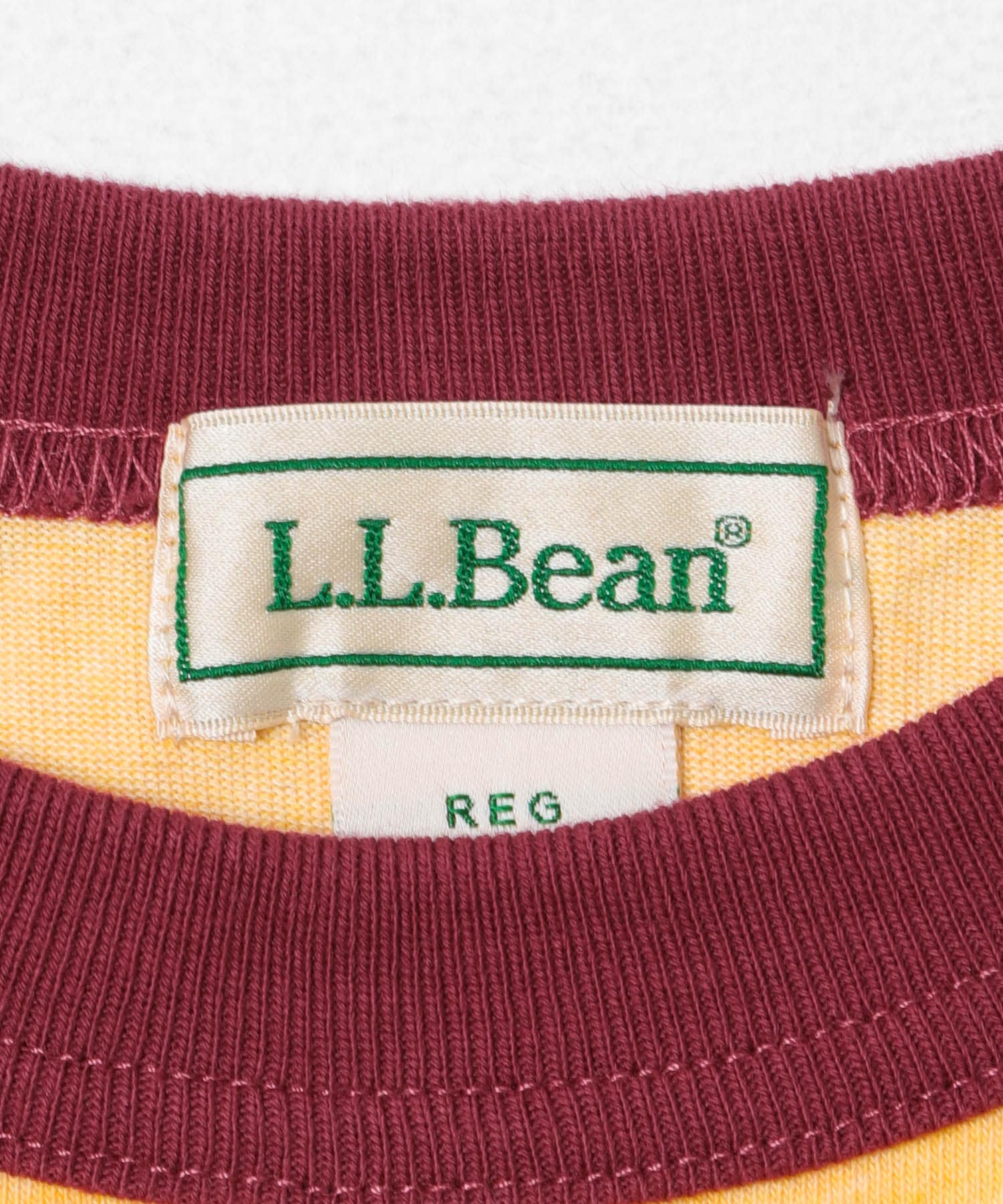 L.L.Bean JAPAN EDITION　SHORT SLEEVE RINGER T-SHIRTS TOP GOLD M